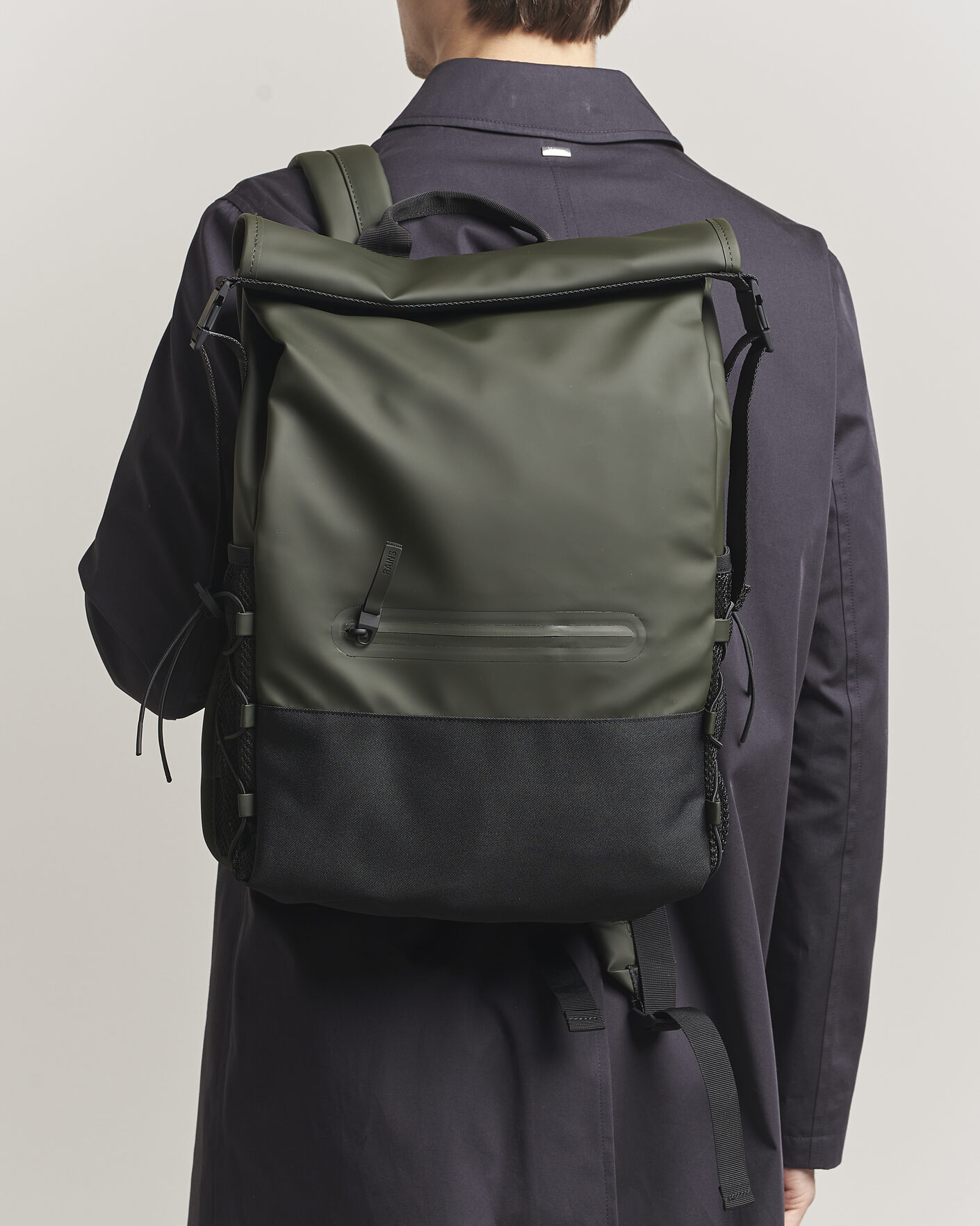Heren | Tassen | RAINS | Trail Mountaineer Rolltop Backpack Green
