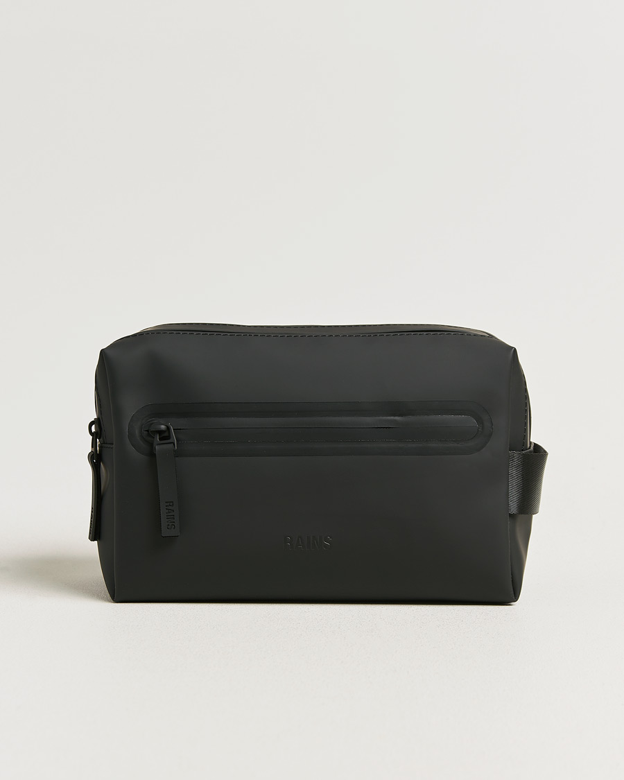 Heren | Tassen | RAINS | Double Zip Washbag Black