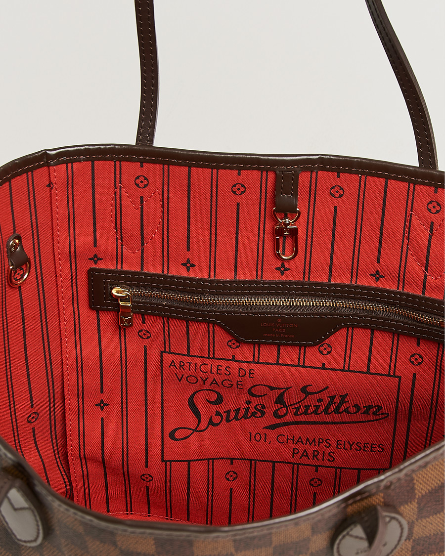 Heren | Pre-Owned & Vintage Bags | Louis Vuitton Pre-Owned | Neverfull MM Damier Ebene