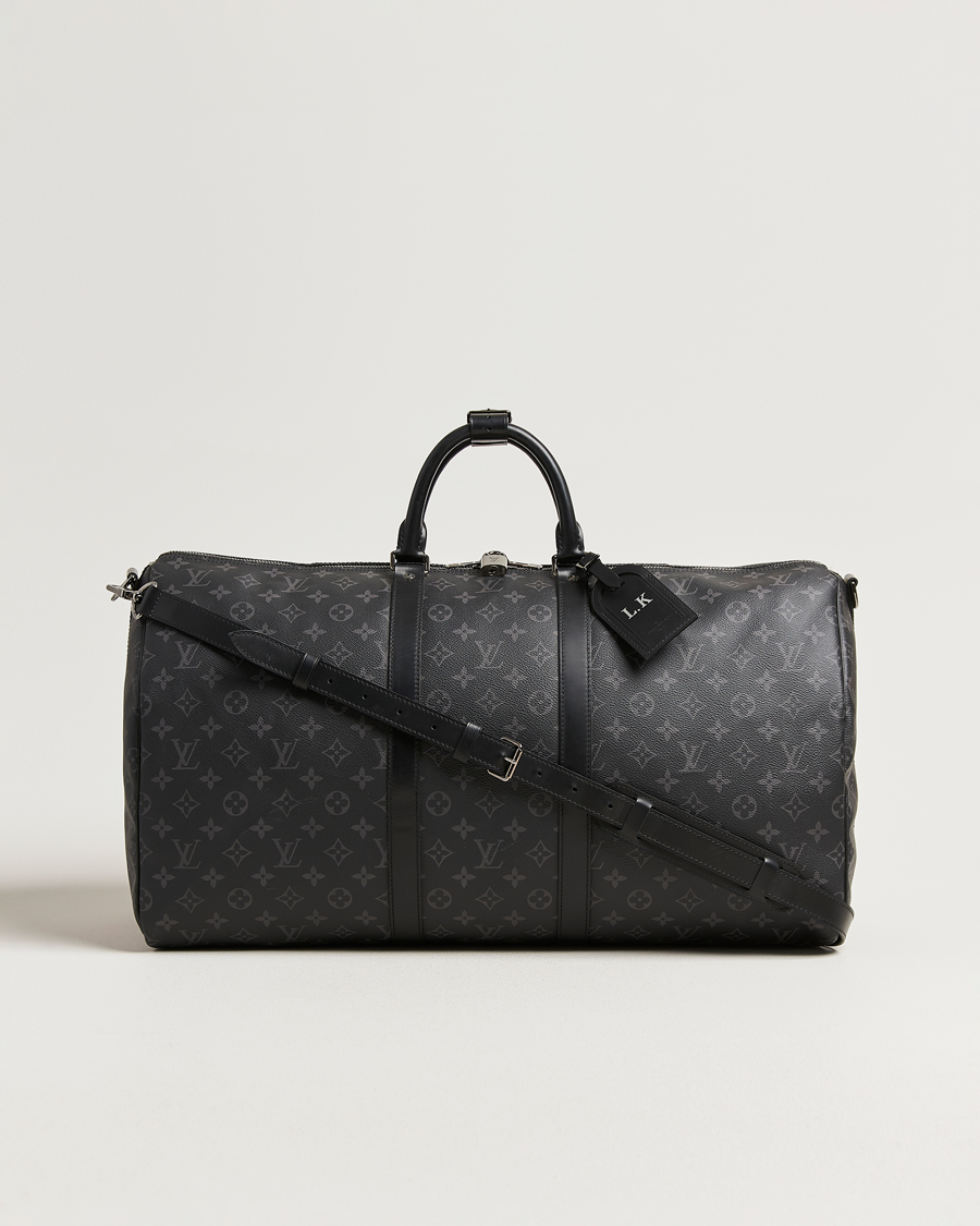 Heren | Pre-Owned & Vintage Bags | Louis Vuitton Pre-Owned | Keepall Bandouliére 55 Monogram Eclipse