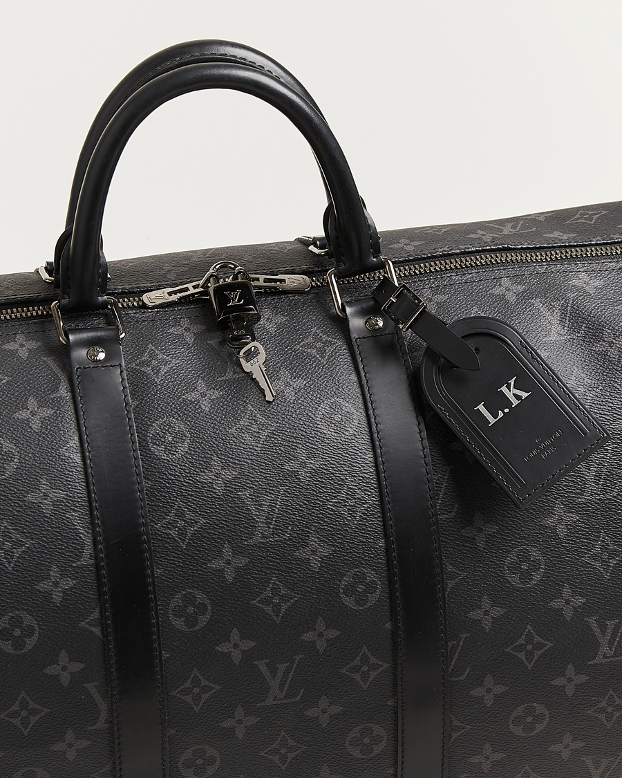 Heren | Pre-Owned & Vintage Bags | Louis Vuitton Pre-Owned | Keepall Bandouliére 55 Monogram Eclipse