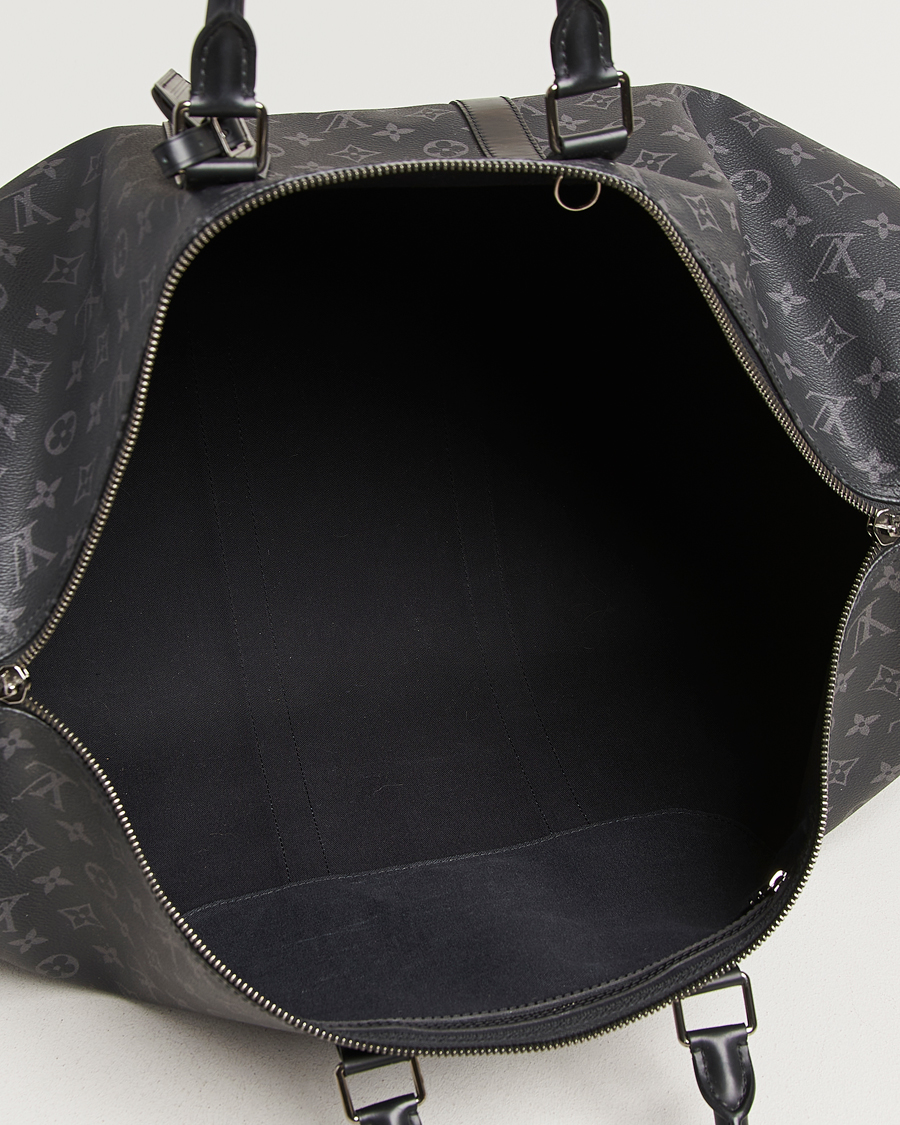 Heren | Pre-Owned & Vintage Bags | Louis Vuitton Pre-Owned | Keepall Bandouliére 55 Monogram Eclipse