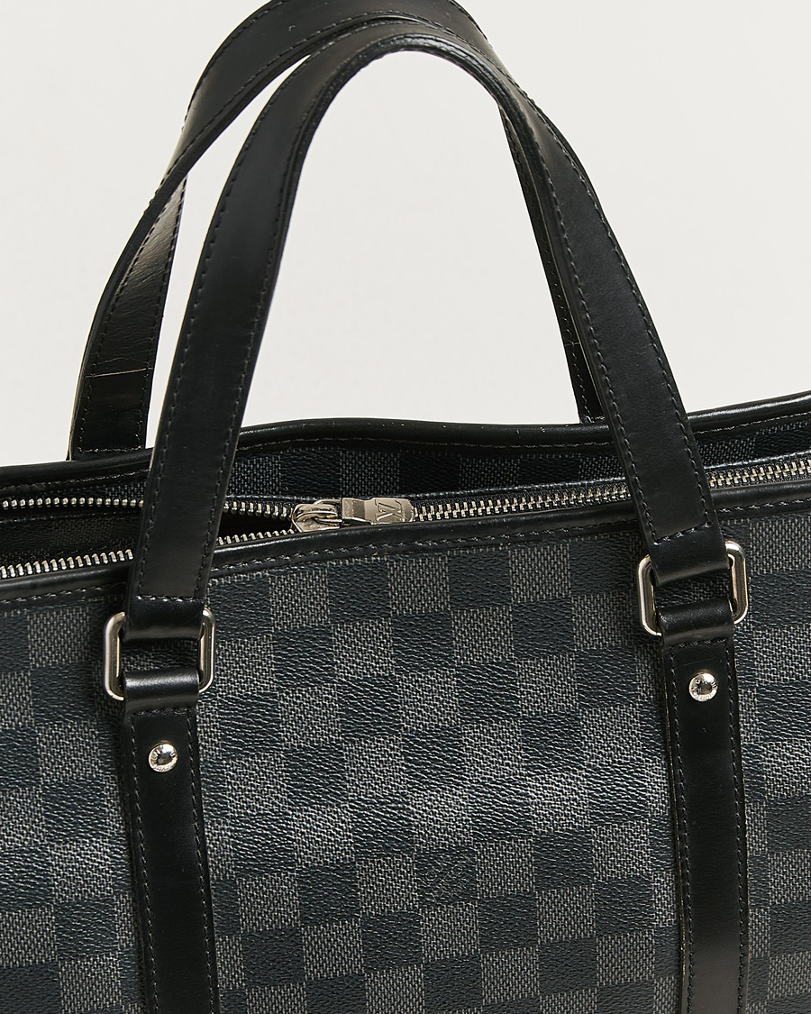 Heren | Pre-Owned & Vintage Bags | Louis Vuitton Pre-Owned | Tadao Tote Bag Damier Graphite