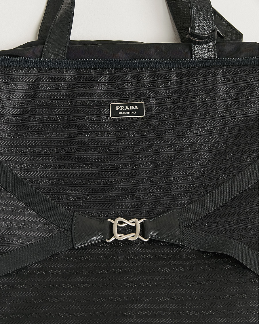 Heren | Pre-Owned & Vintage Bags | Prada Pre-Owned | Tessuto Nylon Document Bag Black