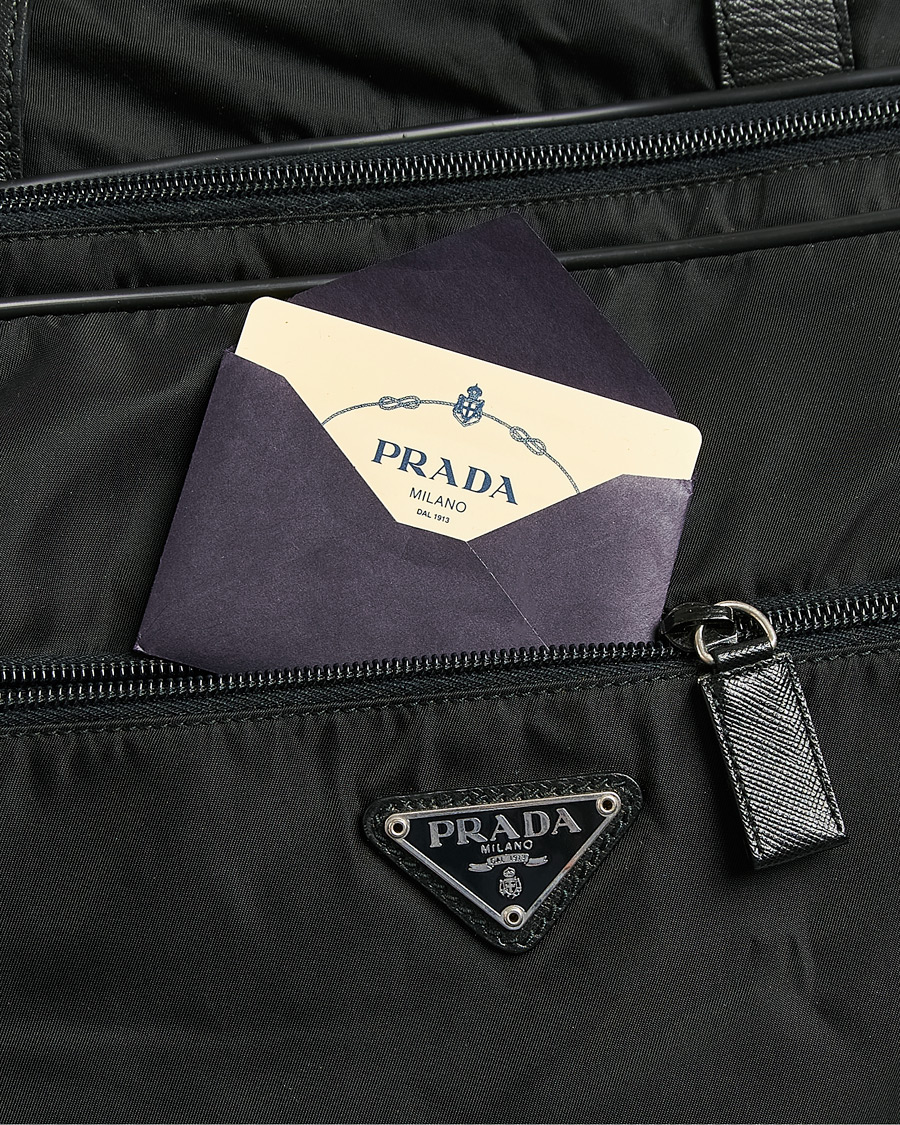Heren | Pre-Owned & Vintage Bags | Prada Pre-Owned | Tessuto Nylon Document Bag Black