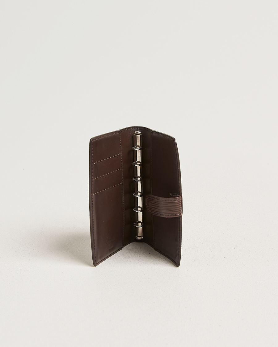 Heren | Pre-Owned & Vintage Bags | Louis Vuitton Pre-Owned | Small Ring Agenda Cover Epi Leather Brown