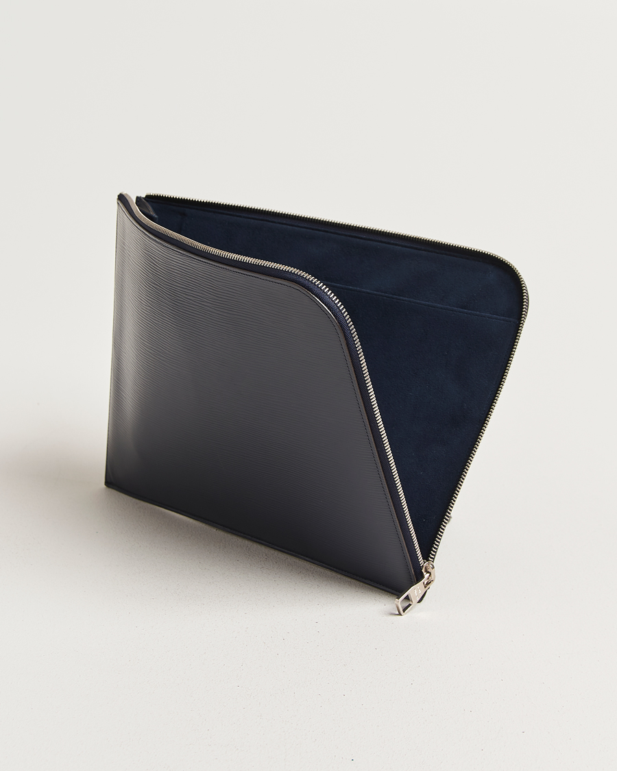 Heren | Pre-Owned & Vintage Bags | Louis Vuitton Pre-Owned | Porte Documents Epi Leather Navy