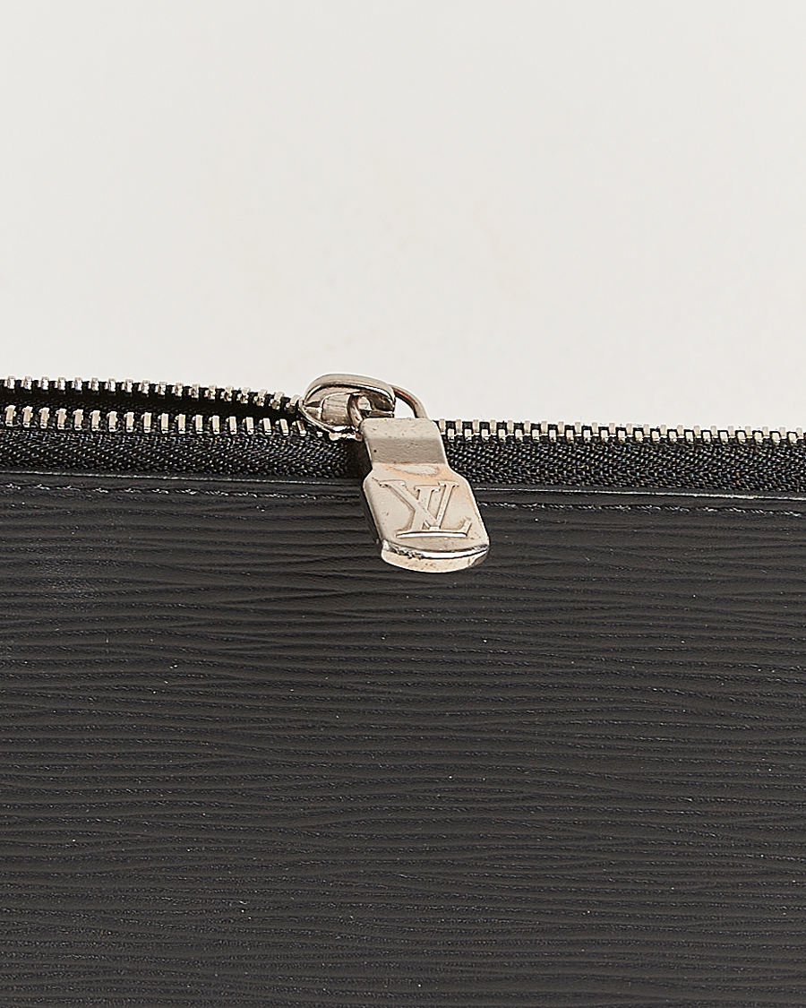 Heren | Pre-Owned & Vintage Bags | Louis Vuitton Pre-Owned | Porte Documents Epi Leather Black