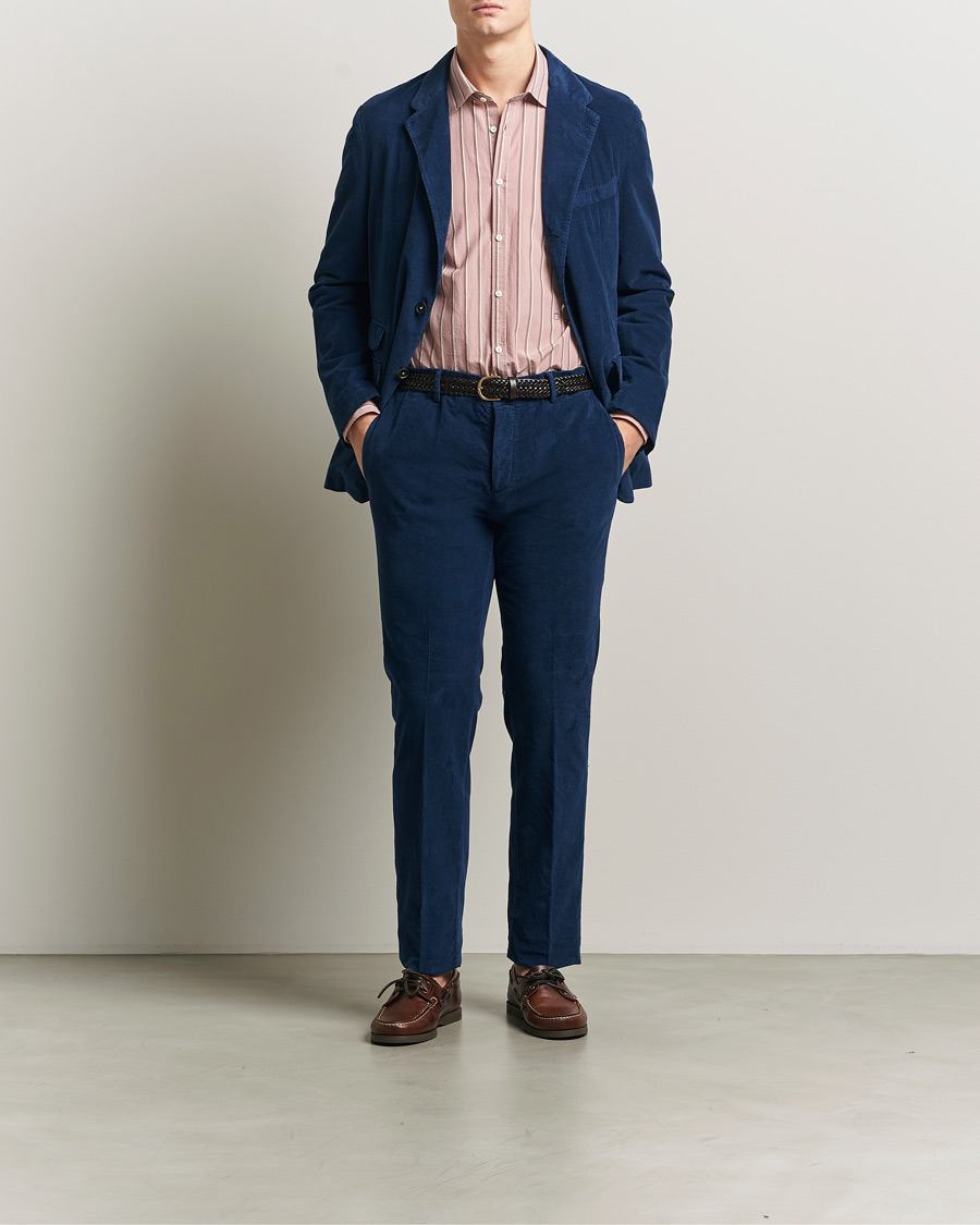 Heren | Pakken | Massimo Alba | Sloop Corduroy Suit Midnight Blue