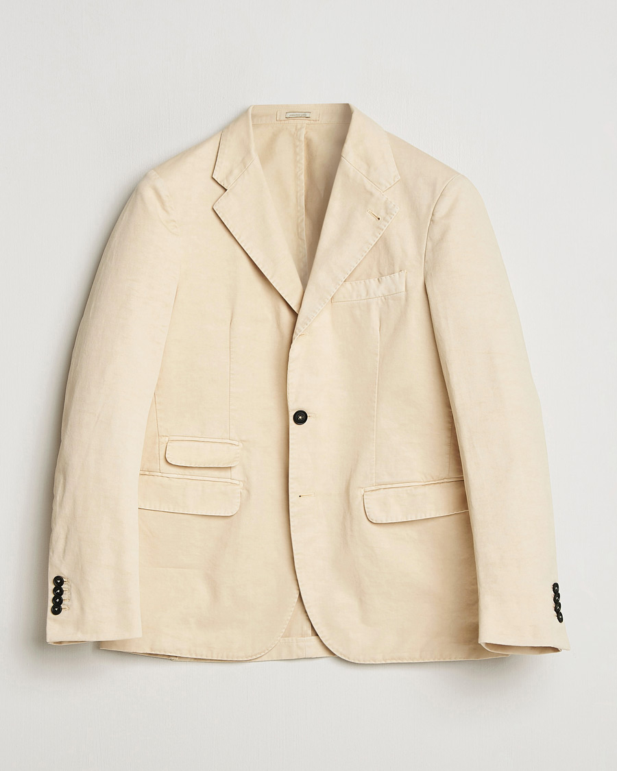 Heren | Blazers | Massimo Alba | Sloop Cotton Blazer Light Beige