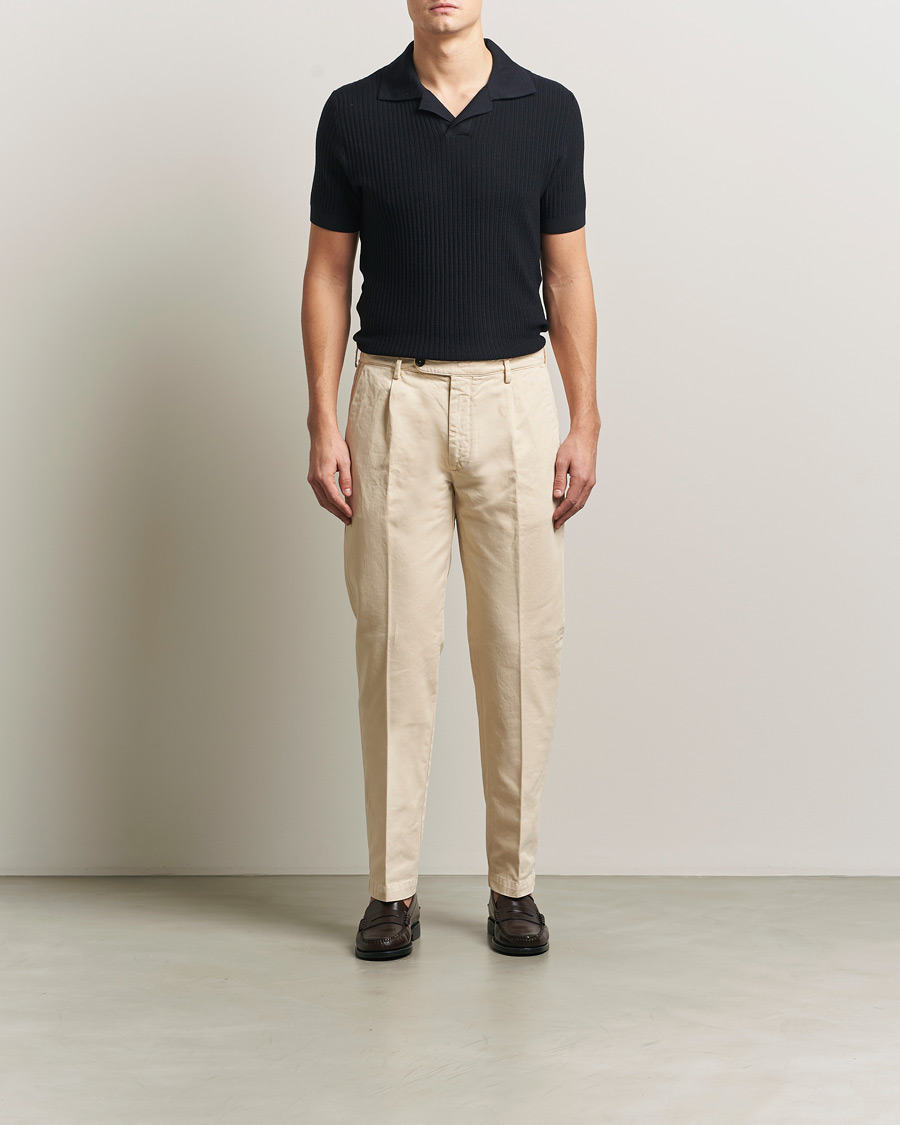 Heren | Broeken | Massimo Alba | Ionio Cotton Trousers Light Beige