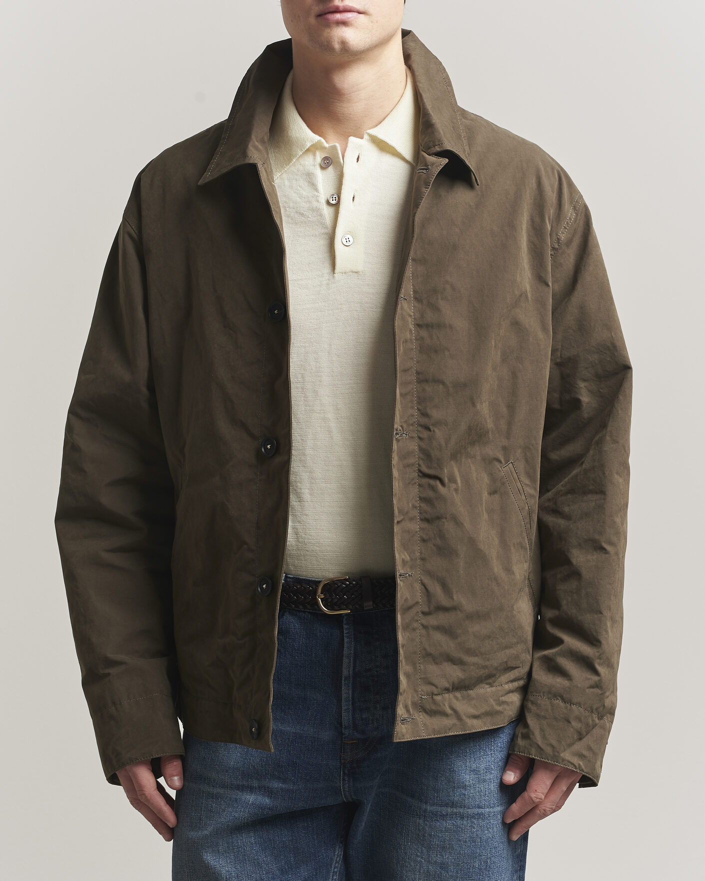 Heren | Jassen | Massimo Alba | Lined Cotton Bomber Jacket Hunter