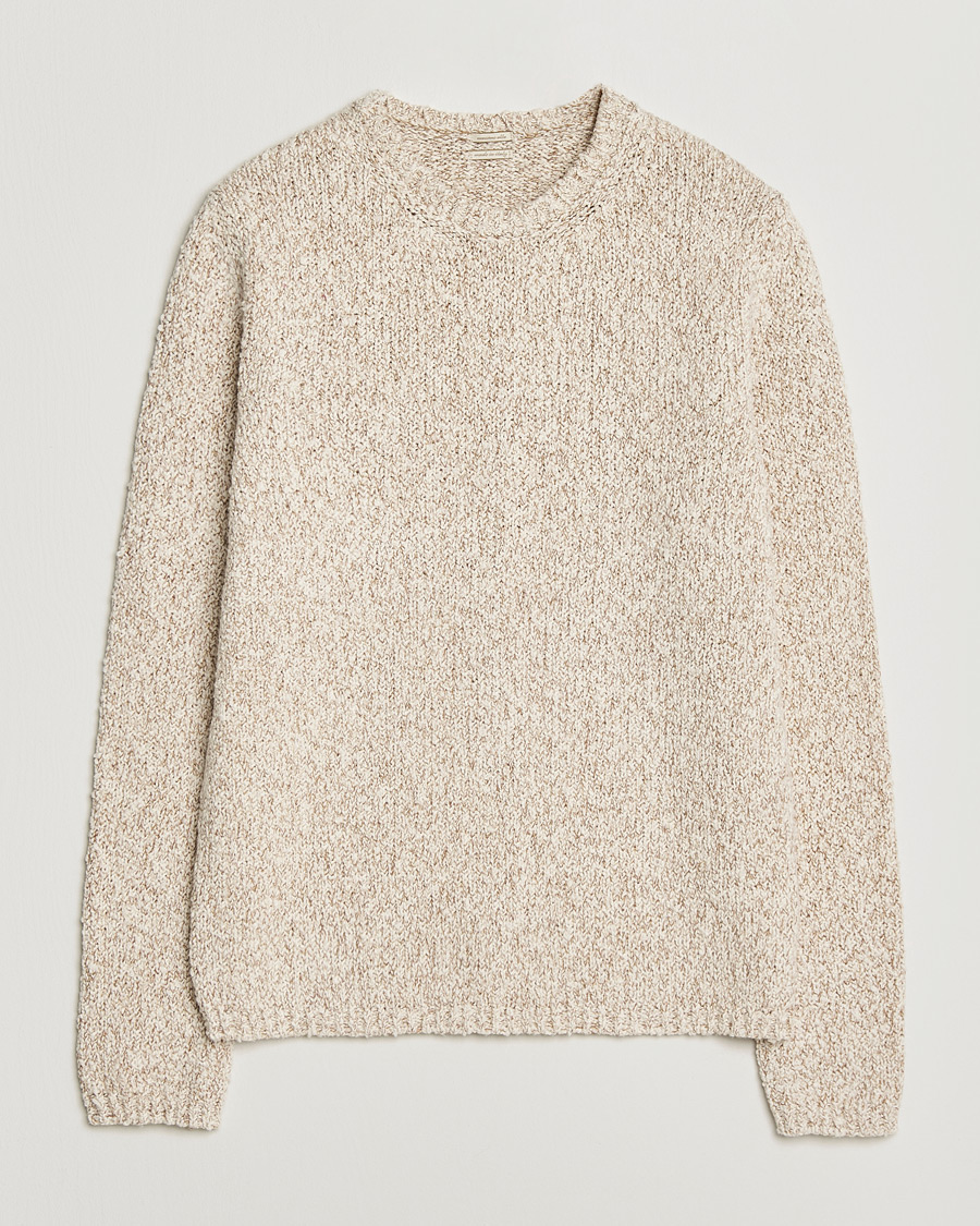 Heren | Truien | Massimo Alba | Cotton Boucle Sweater Bronze