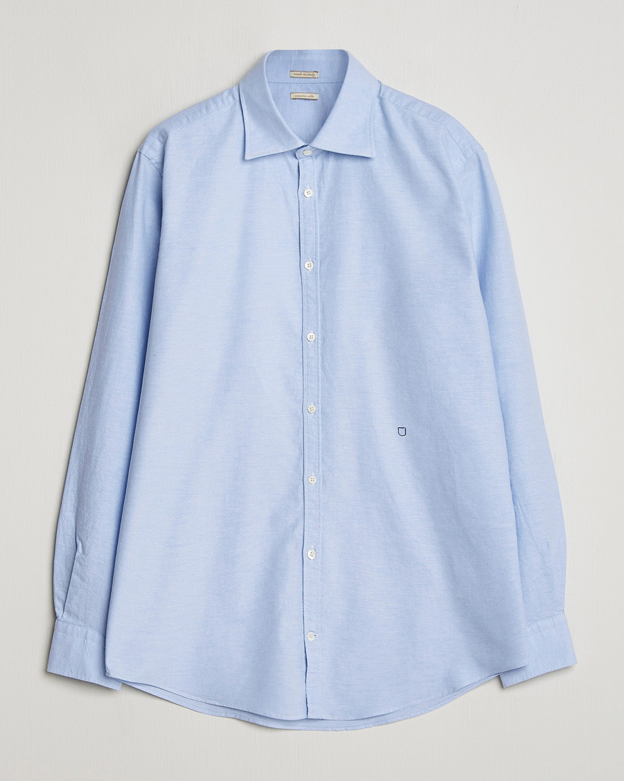 Heren | Overhemden | Massimo Alba | Genova Oxford Shirt Sky Blue