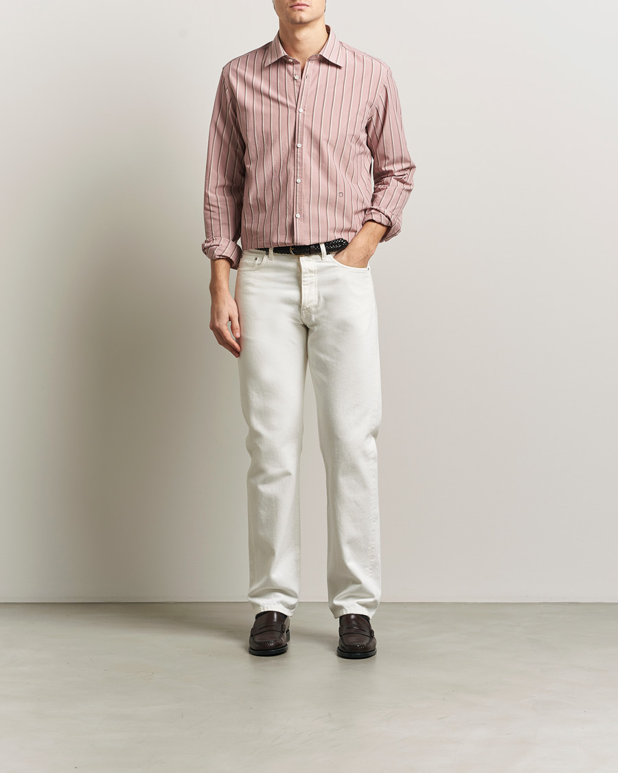 Heren | Overhemden | Massimo Alba | Genova Striped Shirt Old Rose