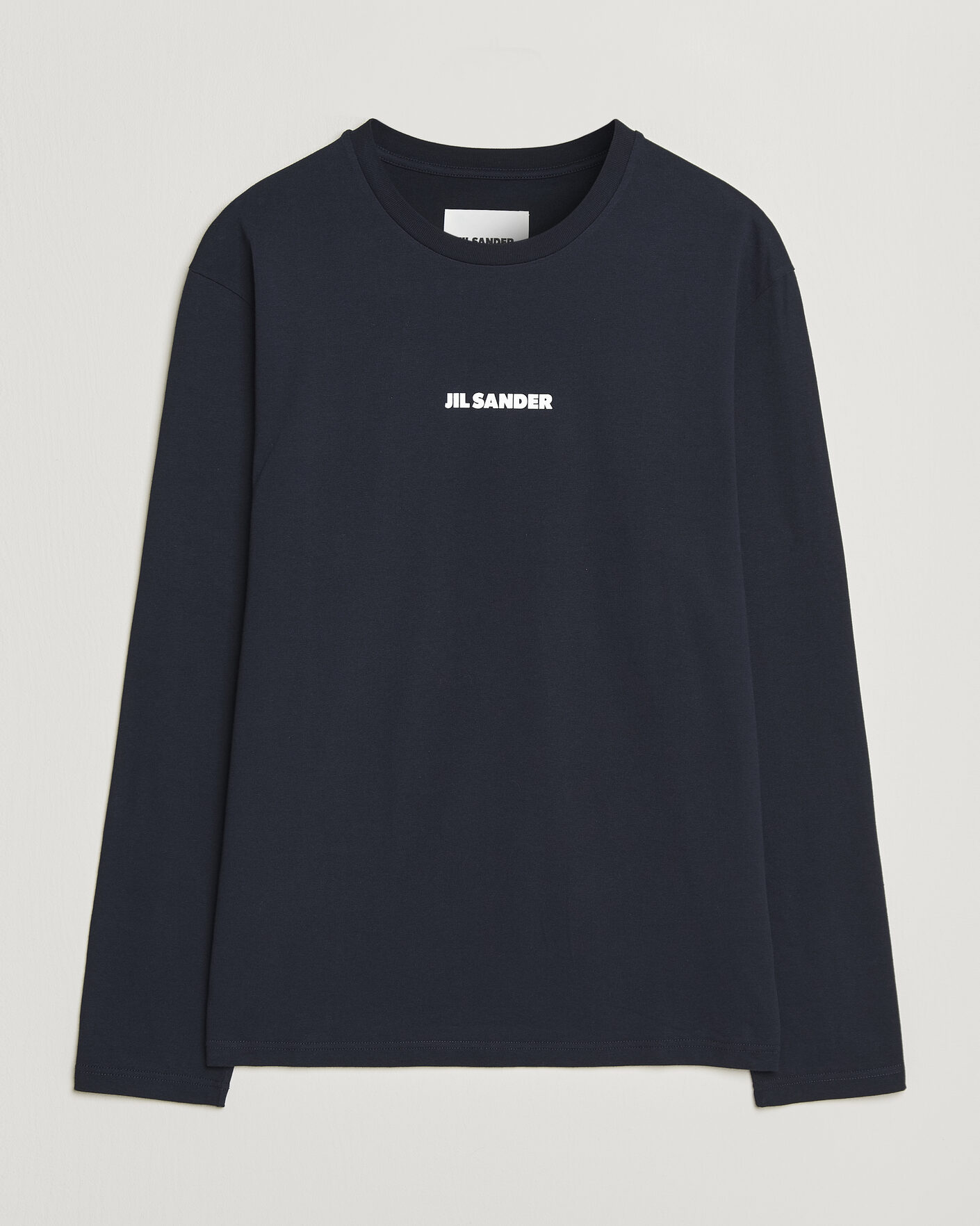 Heren | T-shirts | Jil Sander | Long Sleeve Logo T-Shirt Navy
