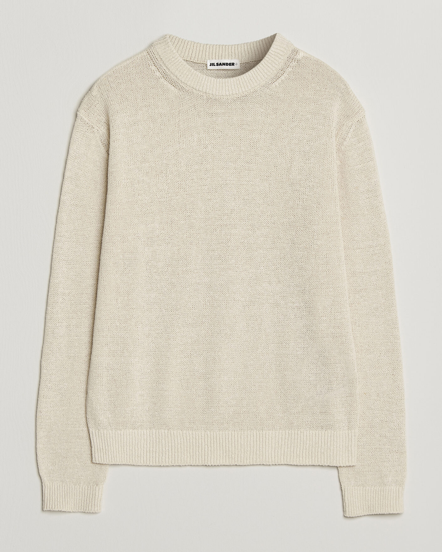 Heren | Truien | Jil Sander | Silk Blend Crew Neck Sweater Sand