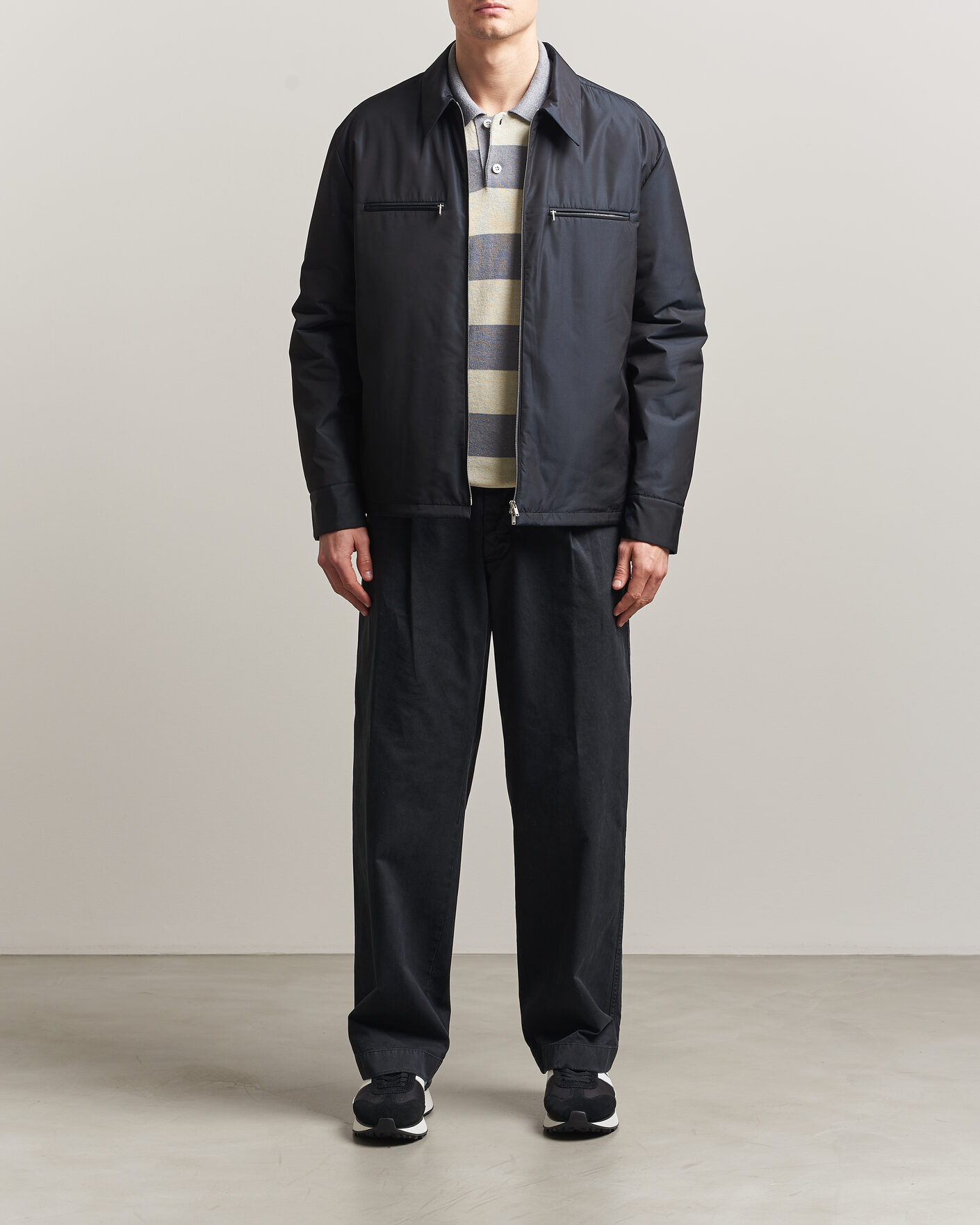 Heren | Jassen | Jil Sander | Nylon Zip Jacket Navy