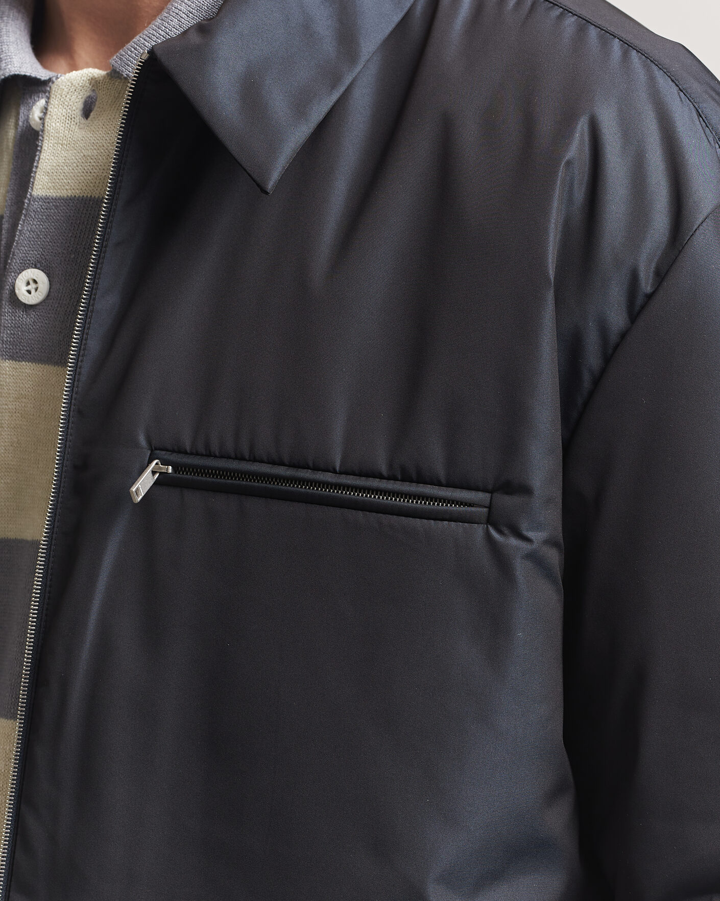 Heren | Jassen | Jil Sander | Nylon Zip Jacket Navy