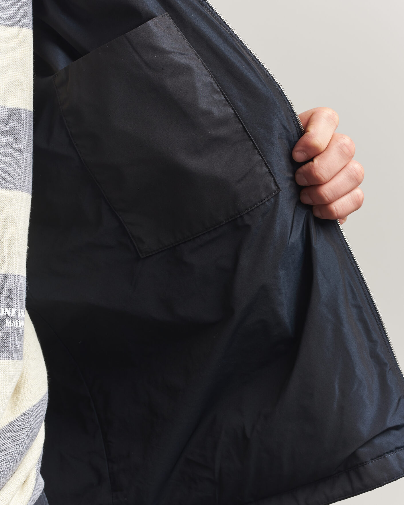 Heren | Jassen | Jil Sander | Nylon Zip Jacket Navy