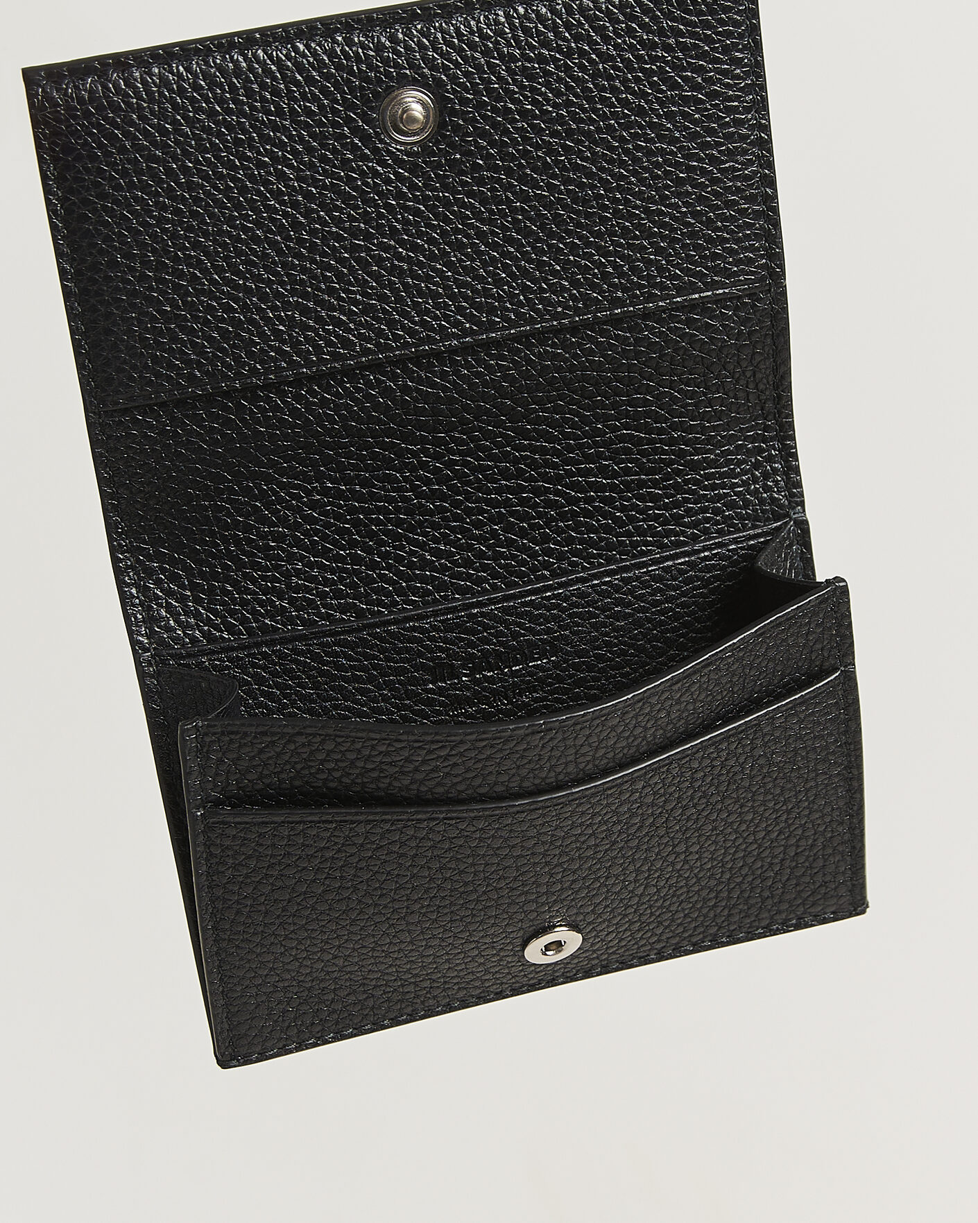 Heren | Portemonnees | Jil Sander | Grain Leather Card Holder Black
