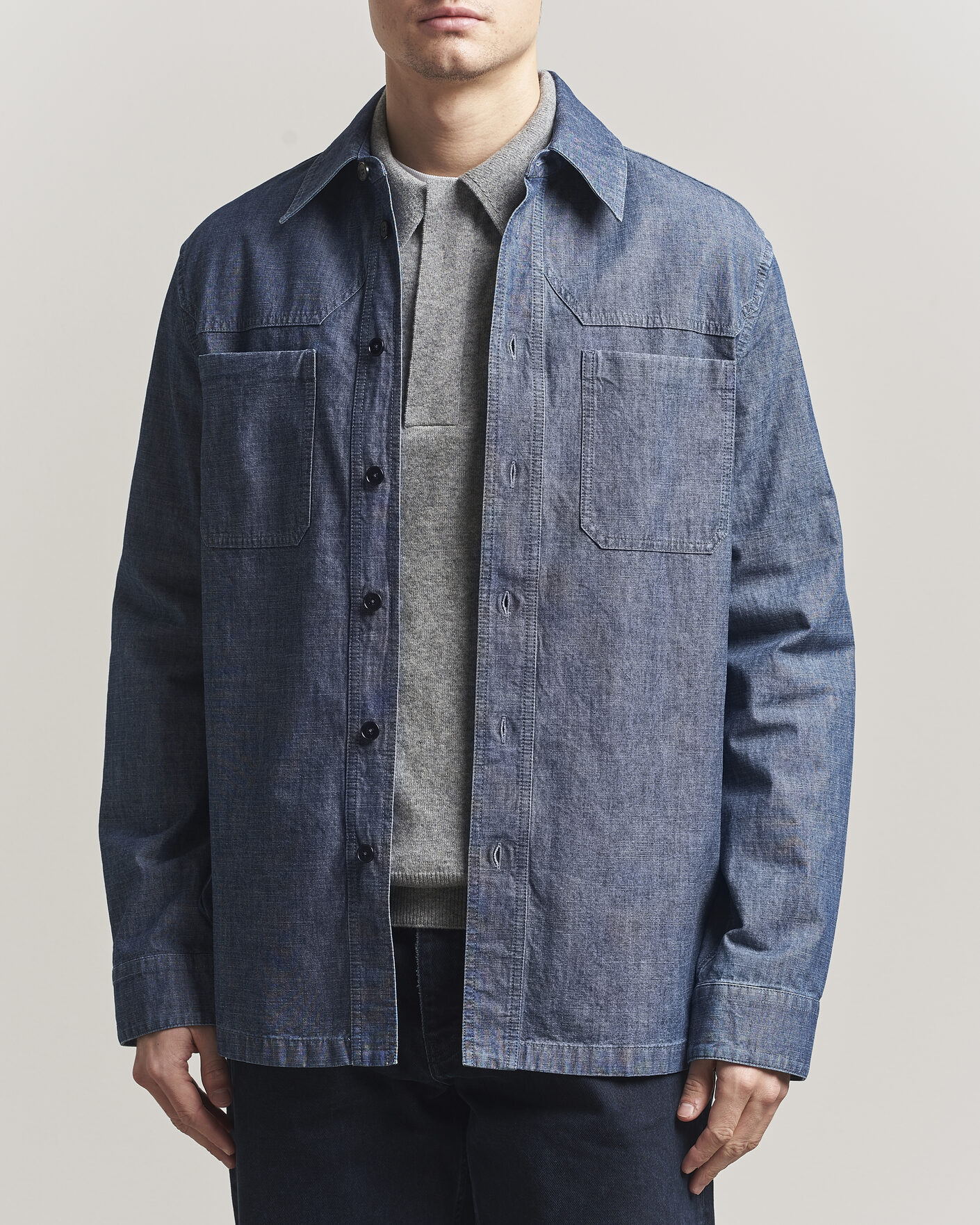 Heren | Overhemden | Jil Sander | Denim Overshirt Indigo Blue