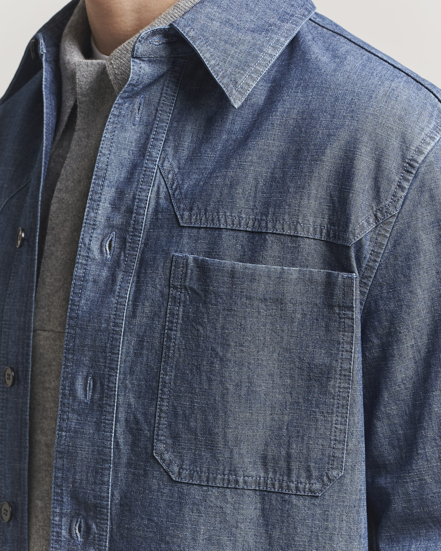 Heren | Overhemden | Jil Sander | Denim Overshirt Indigo Blue