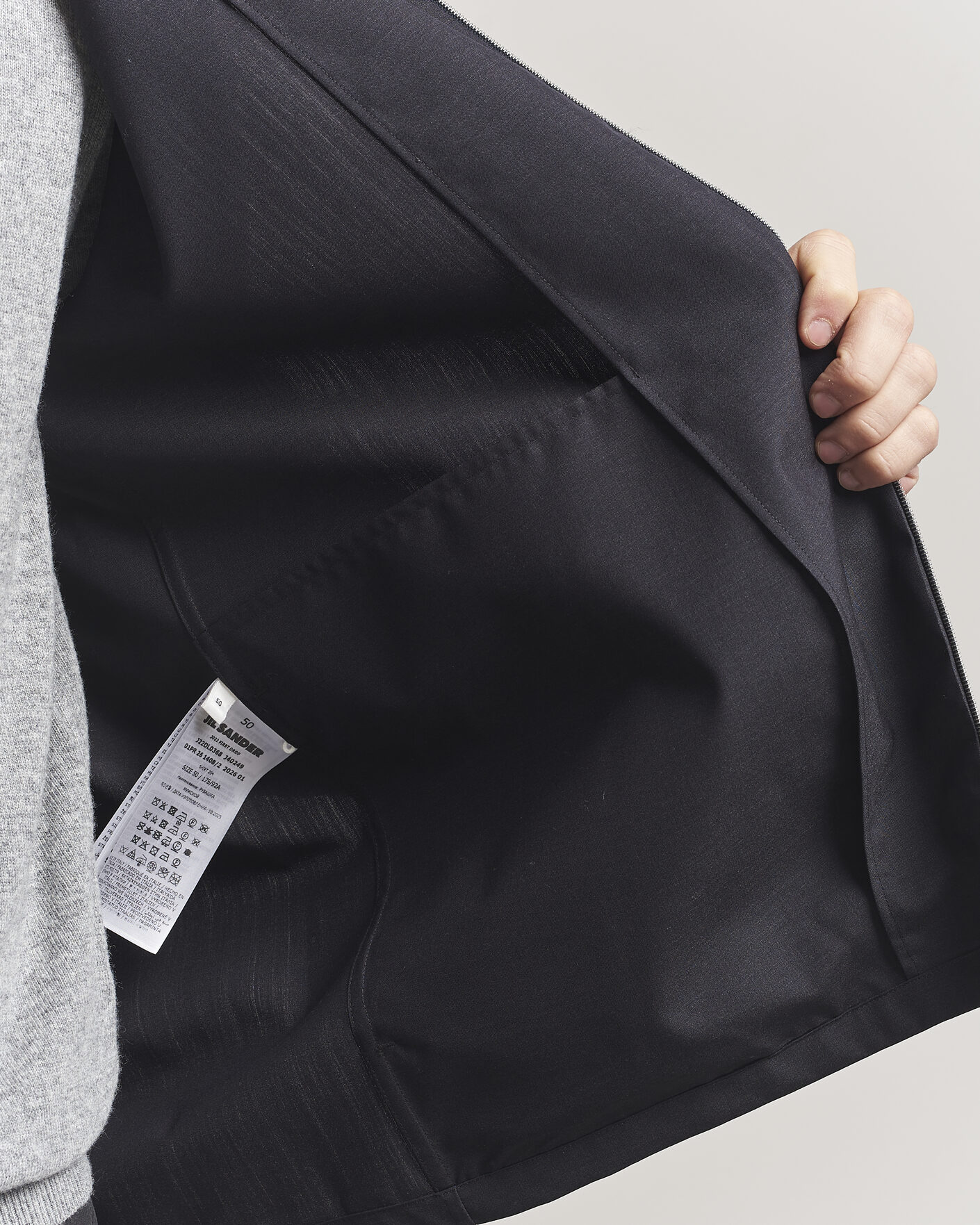 Heren | Overhemden | Jil Sander | Zip Shirt Blouson Navy