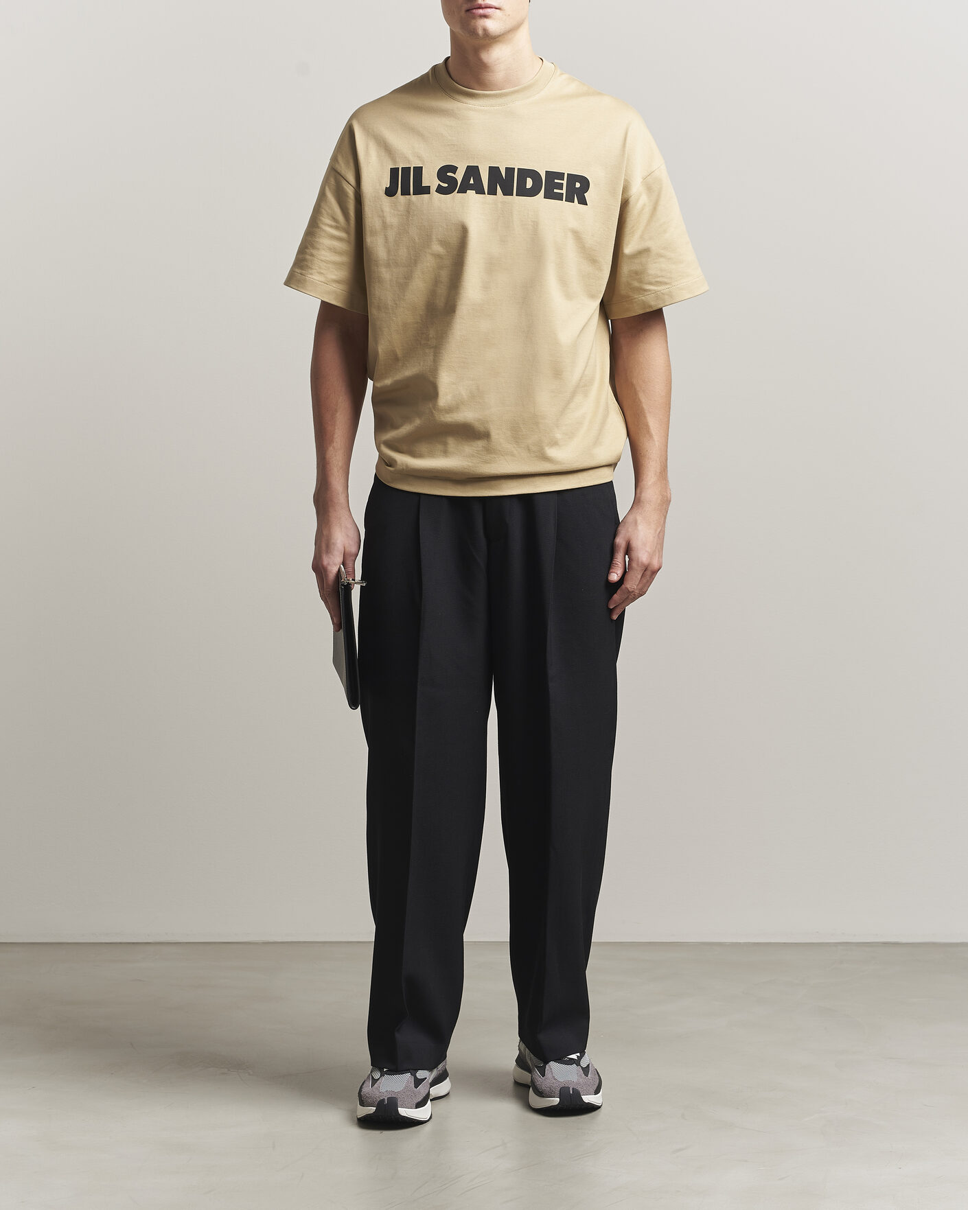 Heren | T-shirts | Jil Sander | Short Sleeve Logo T-Shirt Khaki