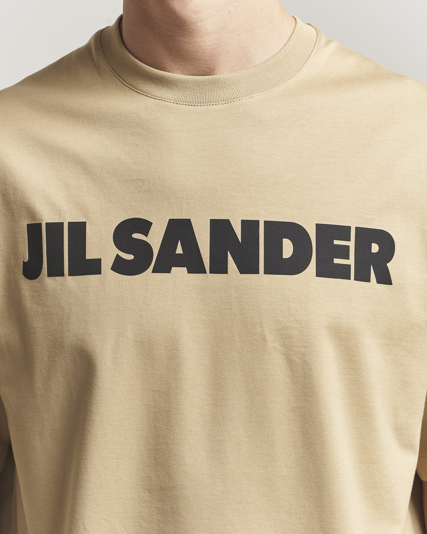 Heren | T-shirts | Jil Sander | Short Sleeve Logo T-Shirt Khaki