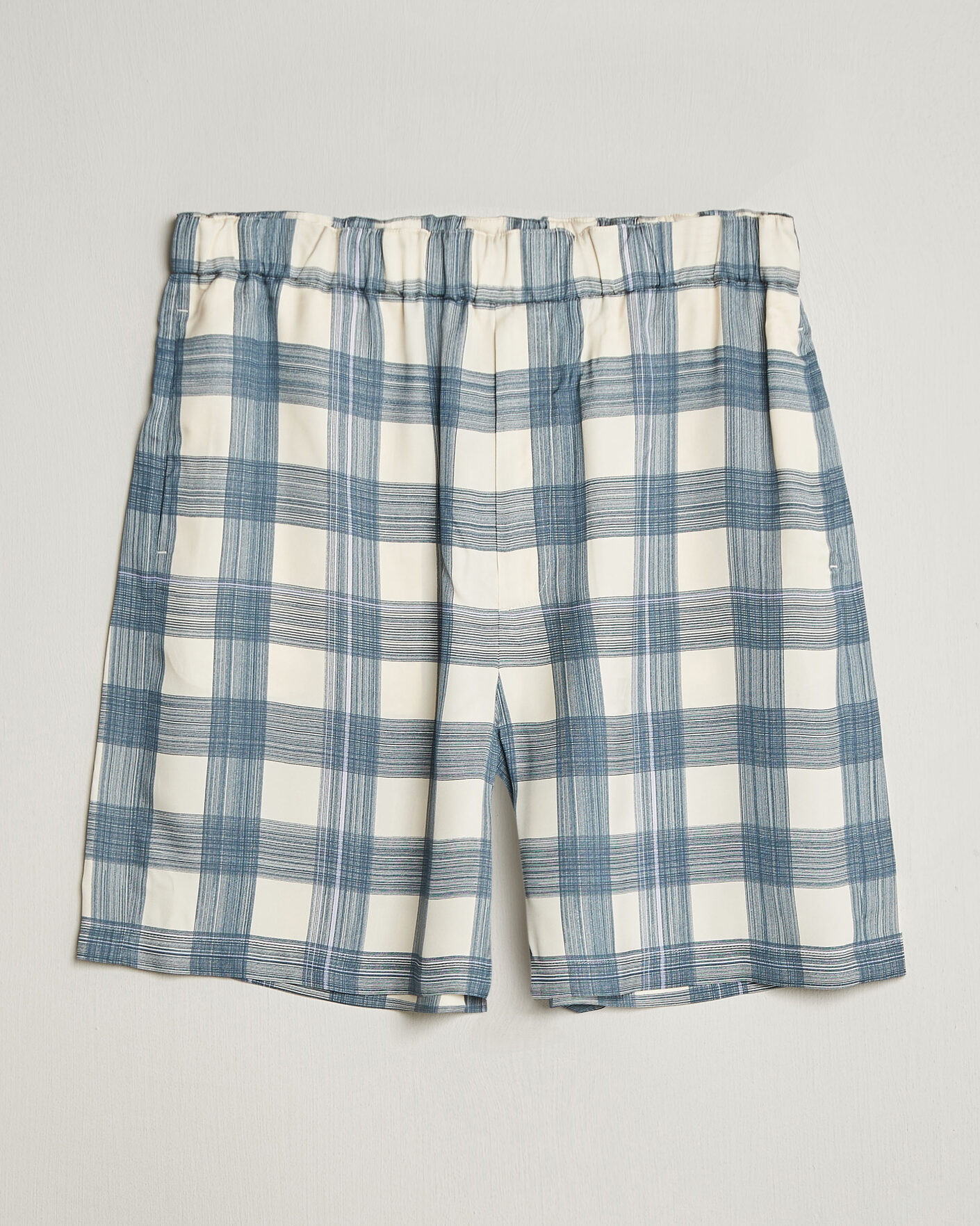 Heren | Korte broek | Jil Sander | Vichy Check Shorts Blue/White
