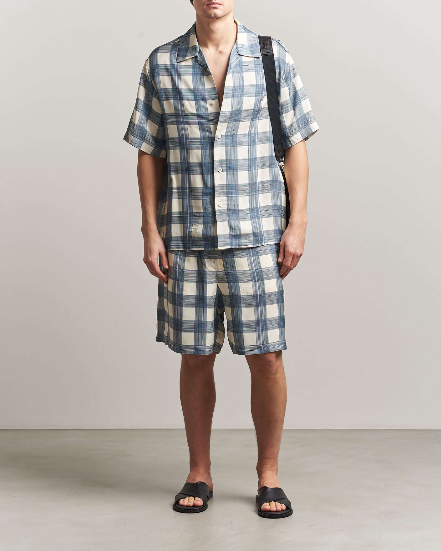 Heren | Korte broek | Jil Sander | Vichy Check Shorts Blue/White