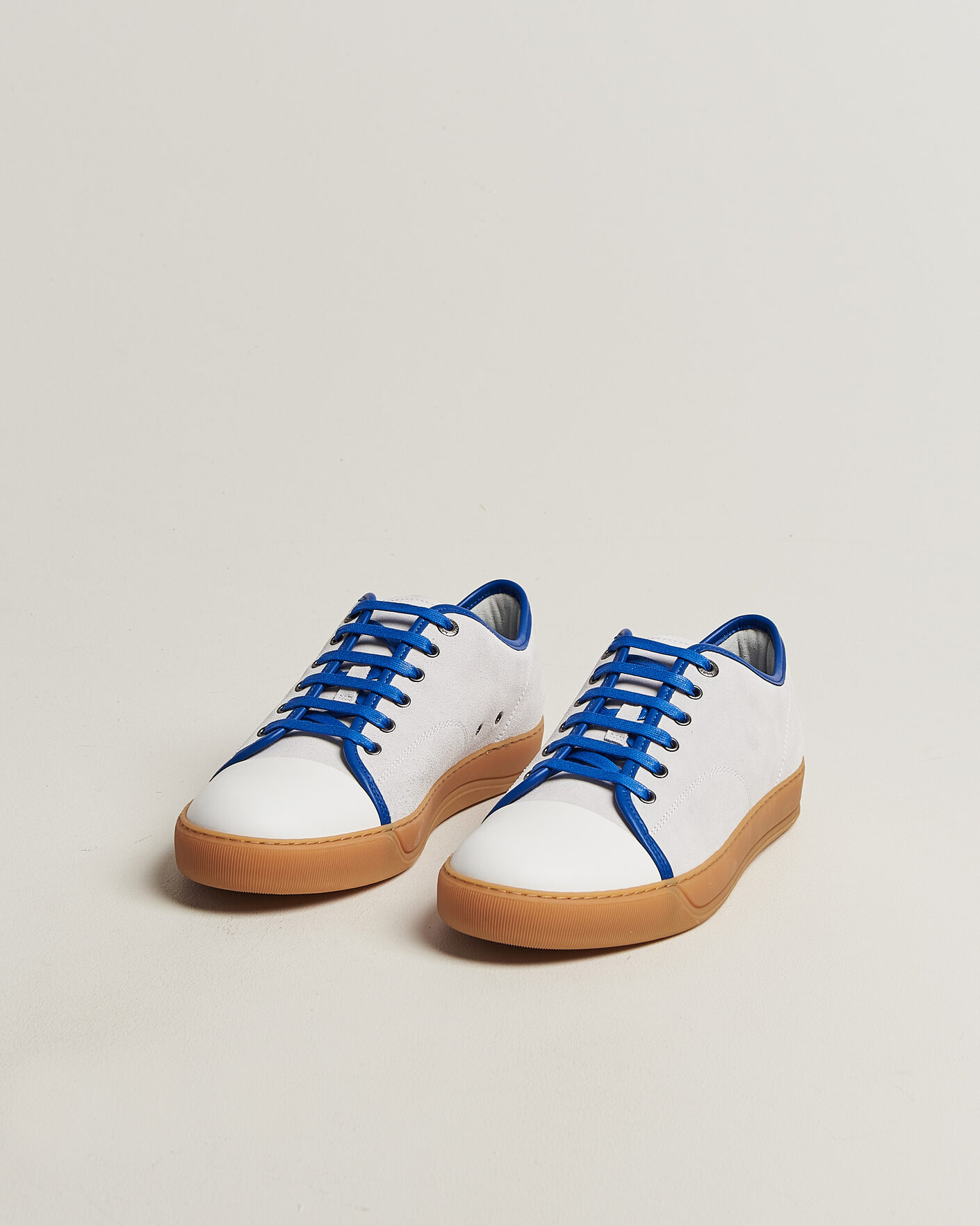Heren | Sneakers | Lanvin | DBB1 Nappa Cap Toe Sneaker White/Blue
