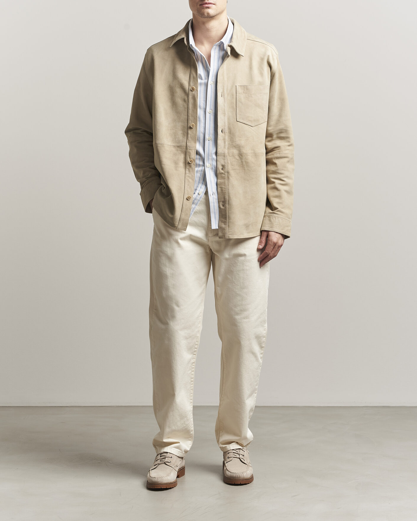 Heren | Broeken | LES DEUX | Oscar Chino Pants Eggnog White