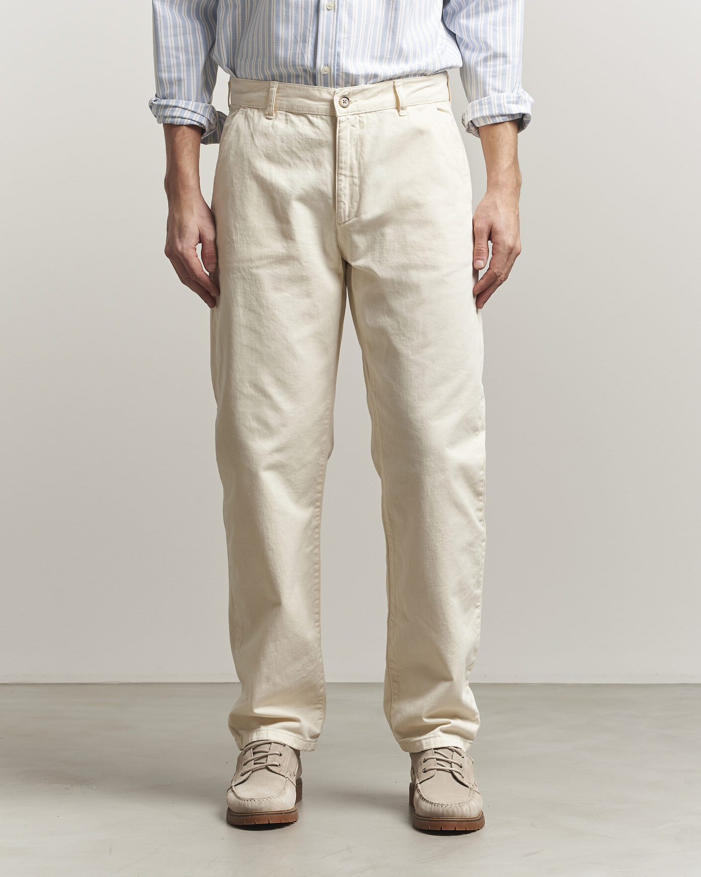 Heren | Broeken | LES DEUX | Oscar Chino Pants Eggnog White
