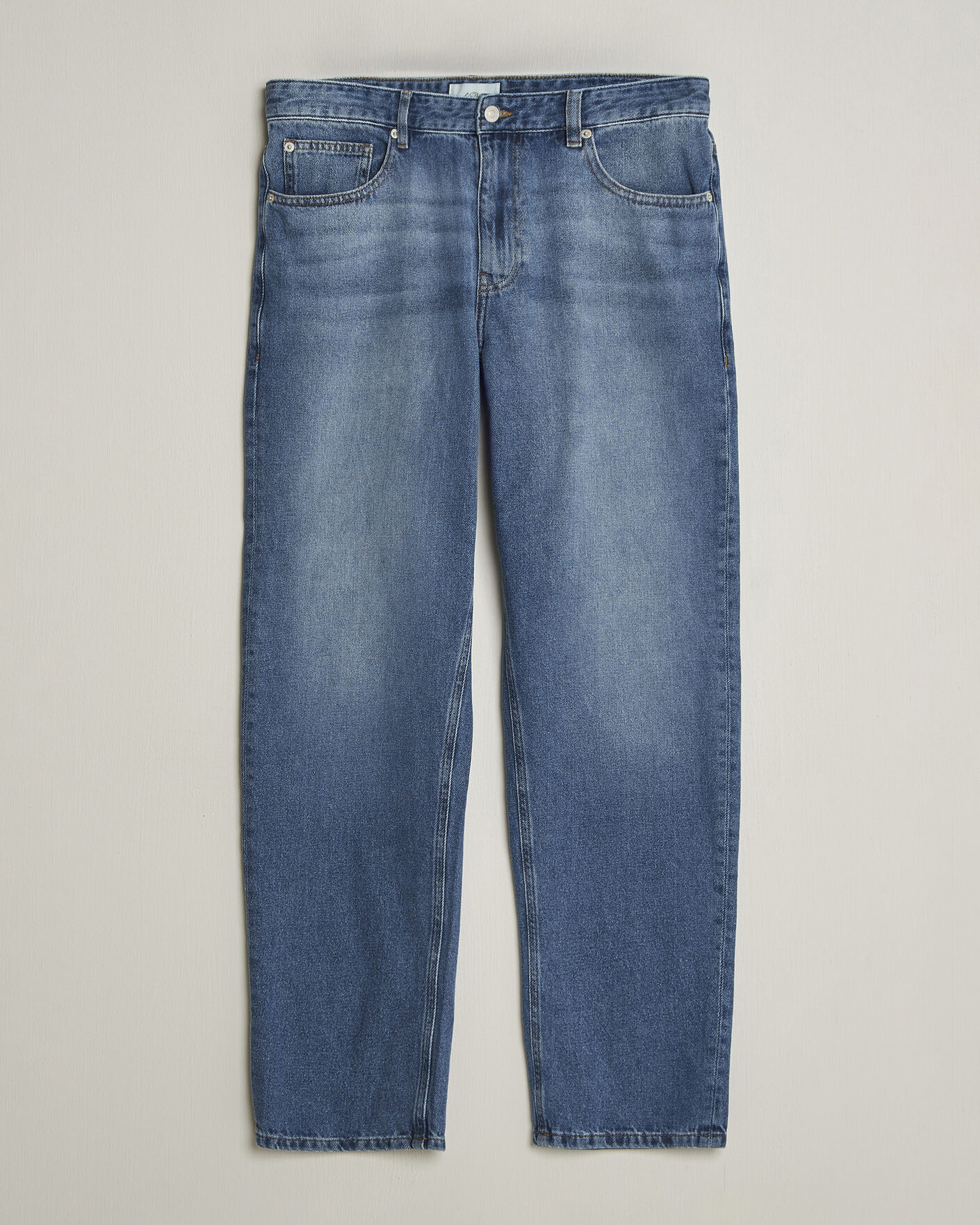 Heren | Broeken | LES DEUX | Ryder Washed Jeans Medium Indigo Blue