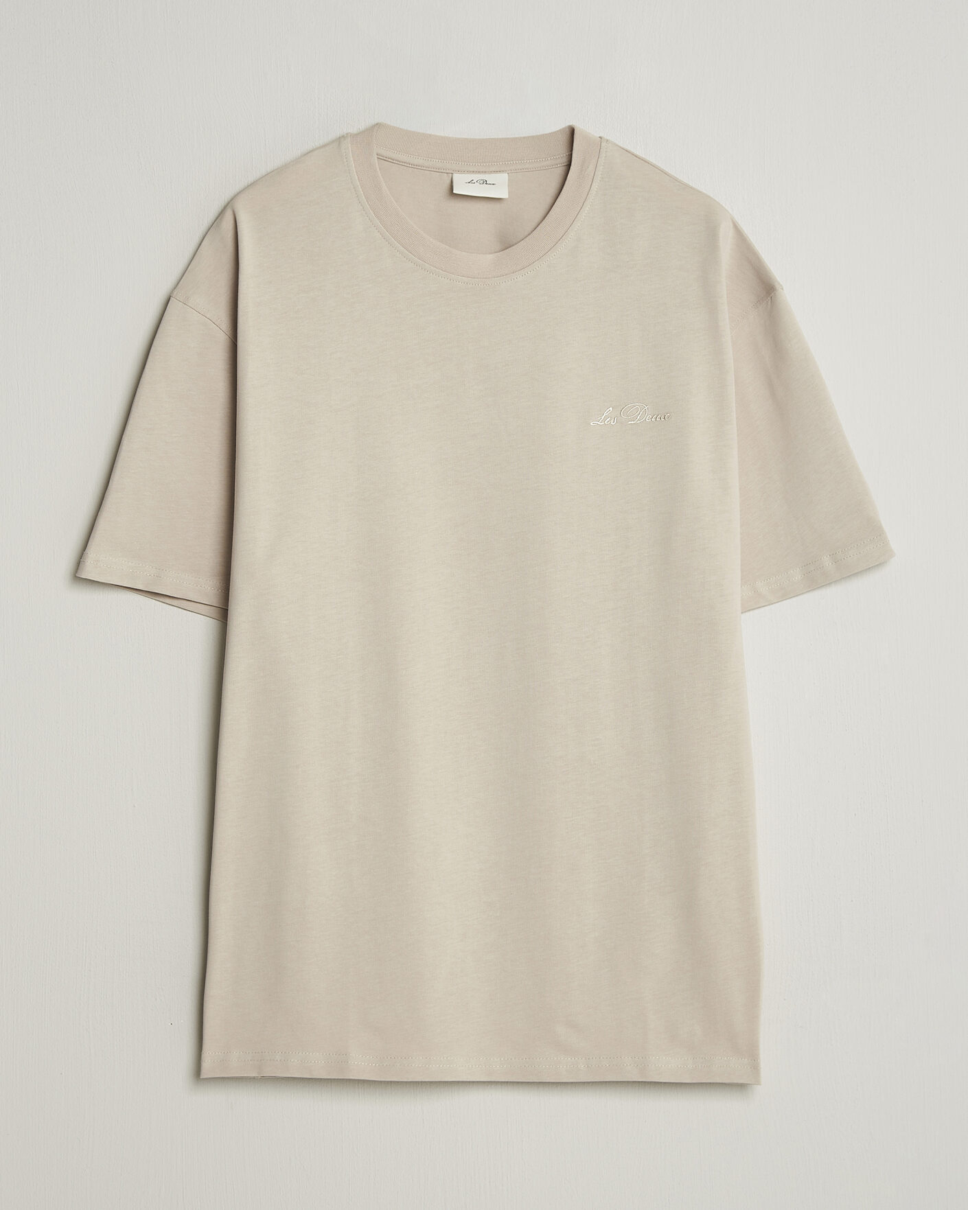Heren | T-shirts | LES DEUX | Crew T-Shirt Light Sand