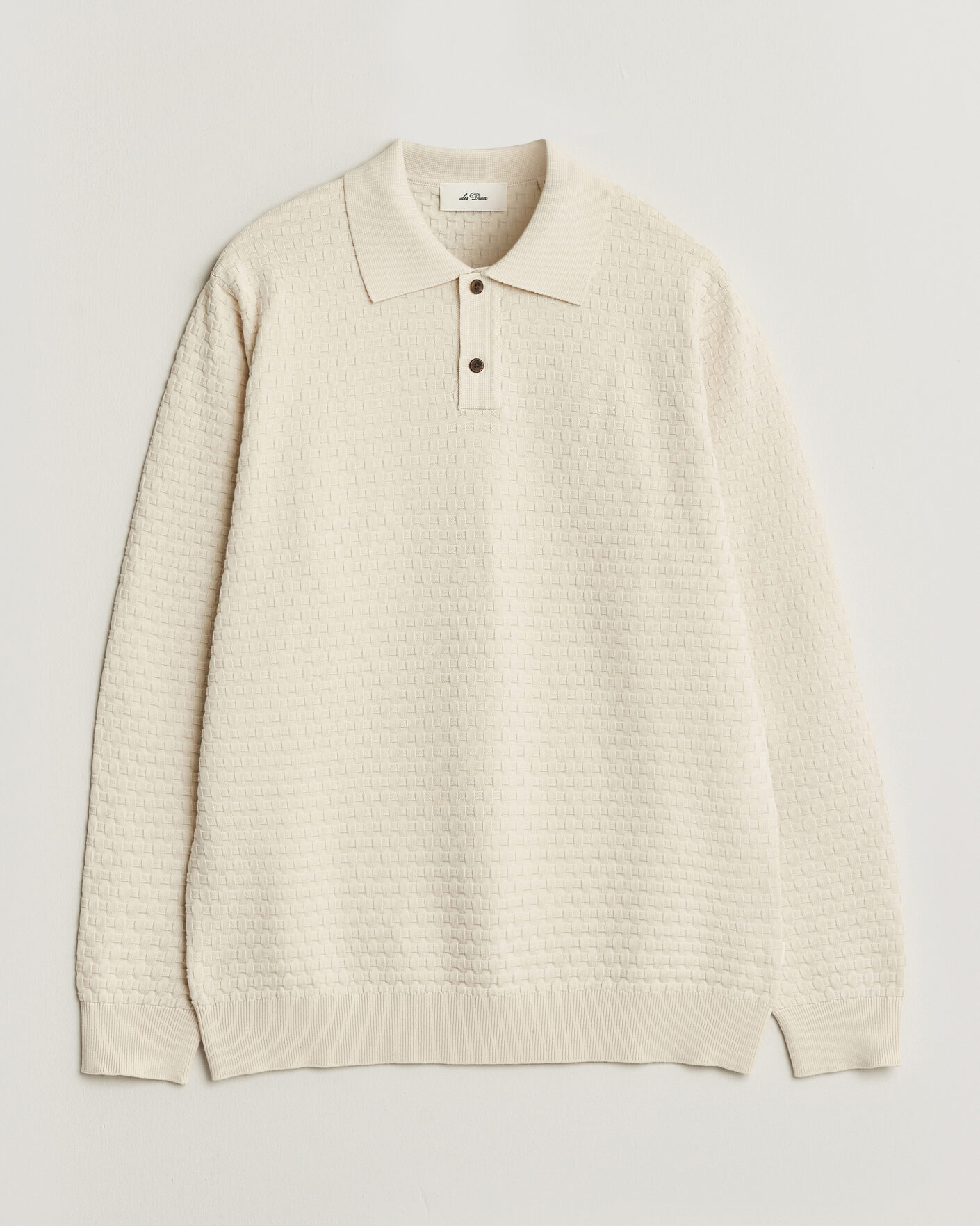 Heren | Truien | LES DEUX | Billy Weave Knitted Polo Light Ivory