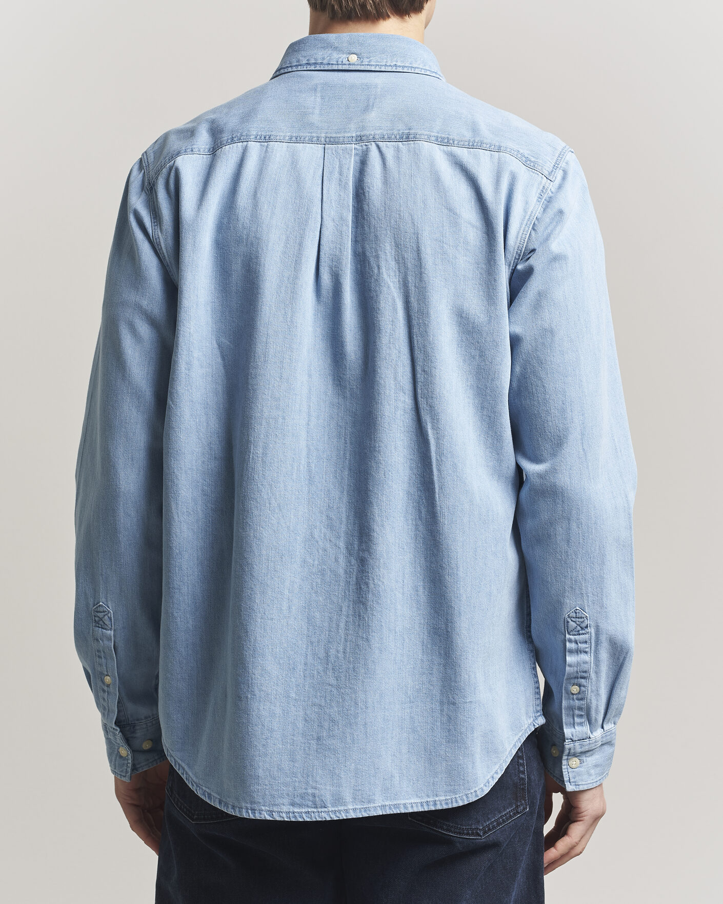 Heren | Overhemden | LES DEUX | Konrad Denim Shirt Light Indigo Wash