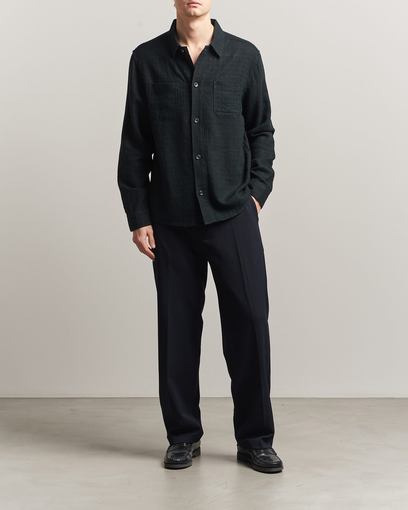 Heren | Overhemden | LES DEUX | Hamilton Overshirt Black