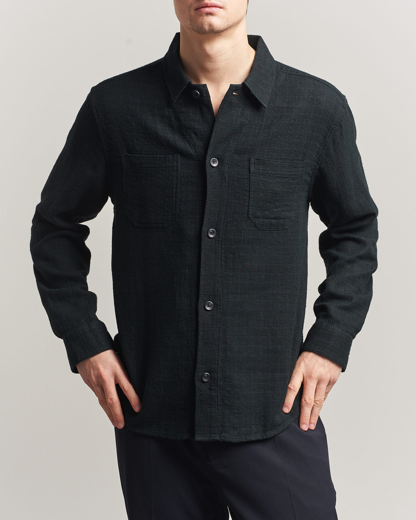 Heren | Overhemden | LES DEUX | Hamilton Overshirt Black