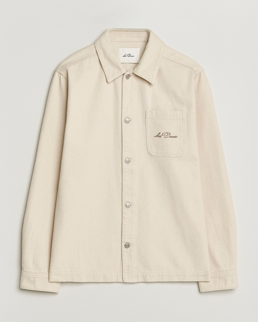 Heren | Overhemden | LES DEUX | Layton Faience Twill Overshirt Ivory