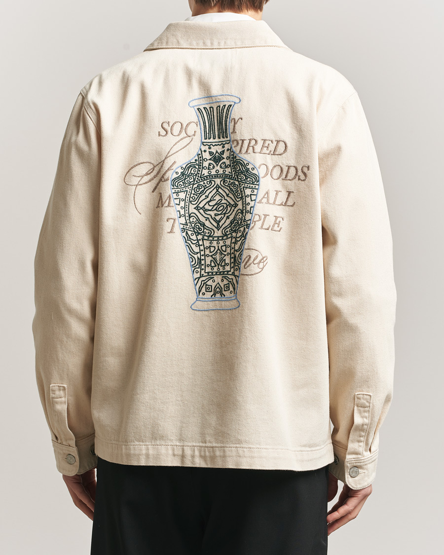 Heren | Overhemden | LES DEUX | Layton Faience Twill Overshirt Ivory