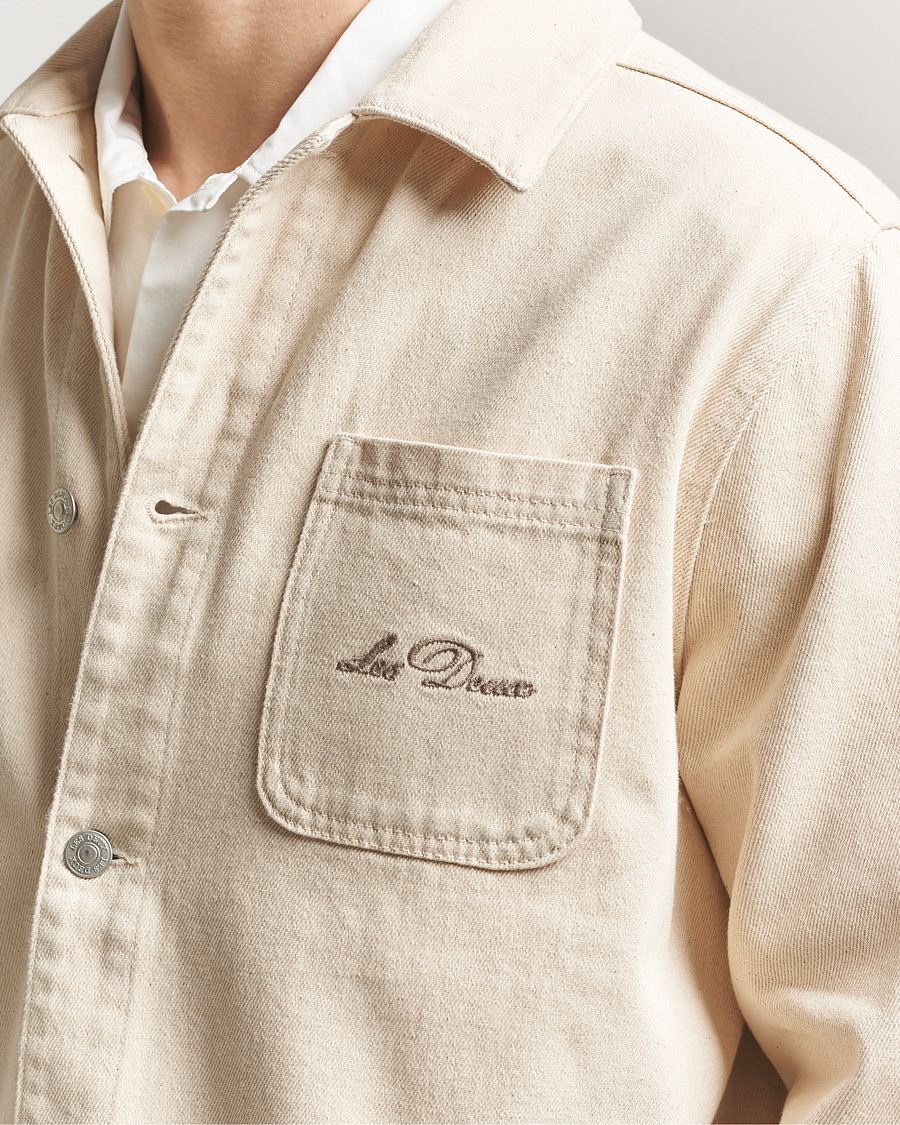 Heren | Overhemden | LES DEUX | Layton Faience Twill Overshirt Ivory