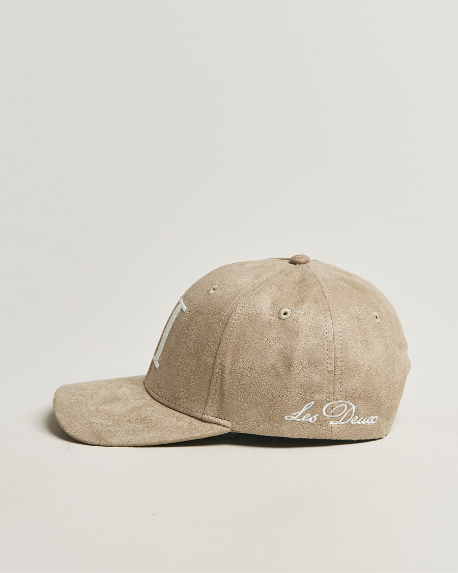 Heren | Hoeden en petten | LES DEUX | Encore Suede Baseball Cap Dark Sand