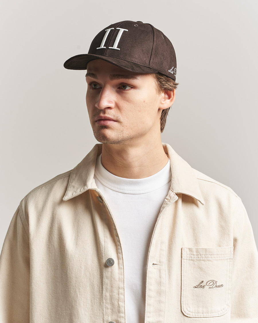 Heren | Hoeden en petten | LES DEUX | Encore Suede Baseball Cap Coffee Brown