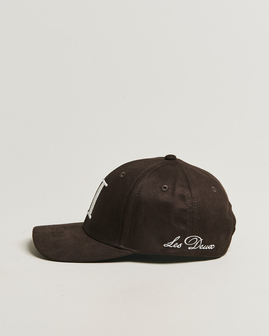 Heren | Hoeden en petten | LES DEUX | Encore Suede Baseball Cap Coffee Brown