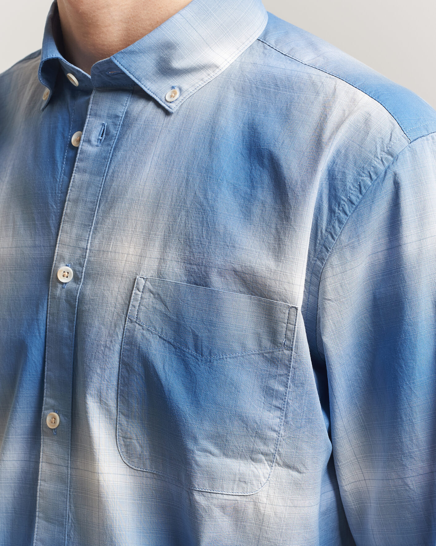 Heren | Overhemden | LES DEUX | Kent Shadowcheck Shirt Palace Blue