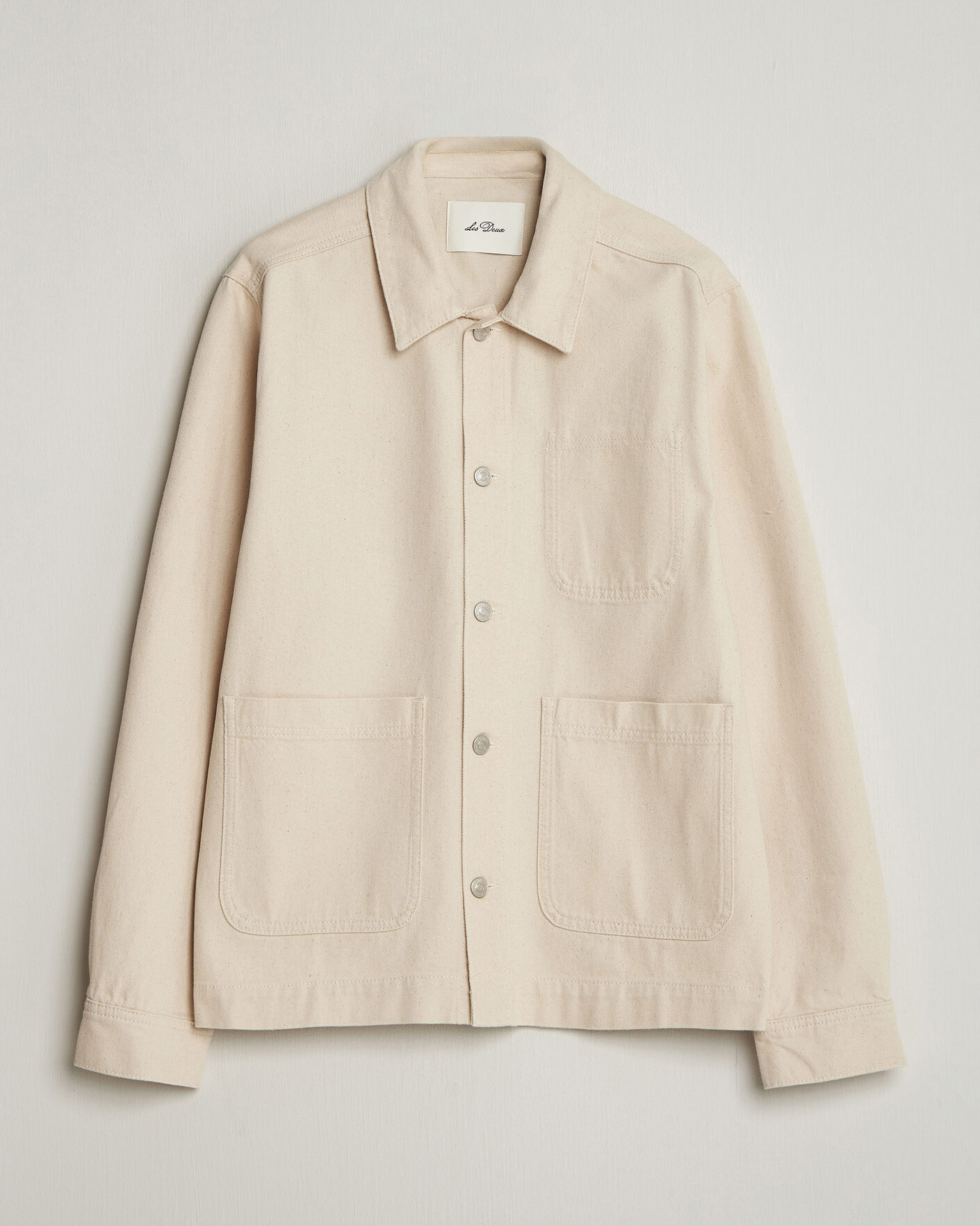 Heren | Overhemden | LES DEUX | Layton Denim Overshirt Ivory