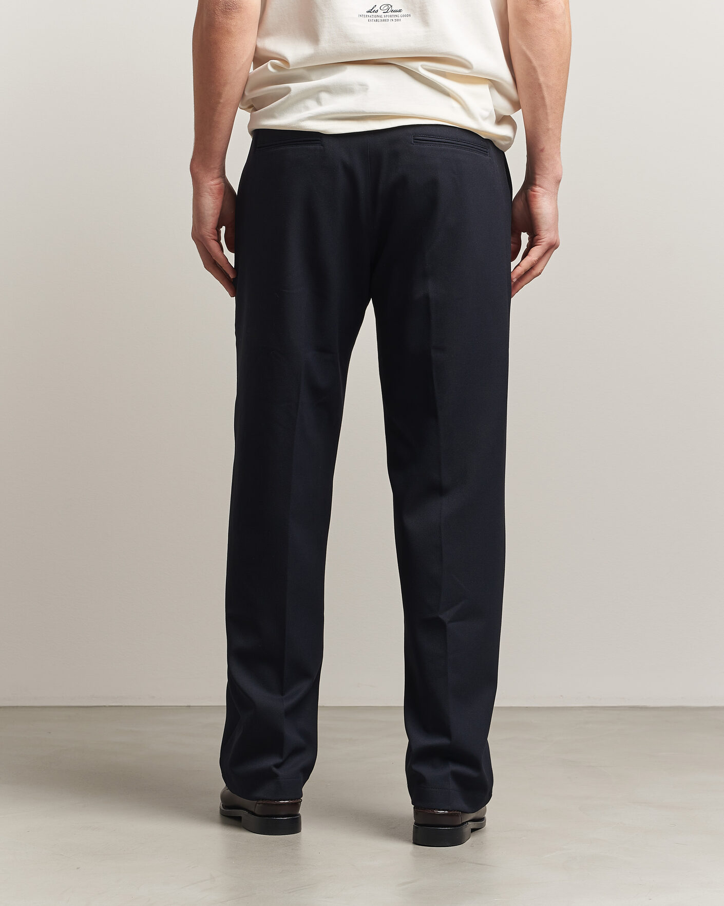Heren | Broeken | LES DEUX | Como Solid Slack Pants Dark Navy